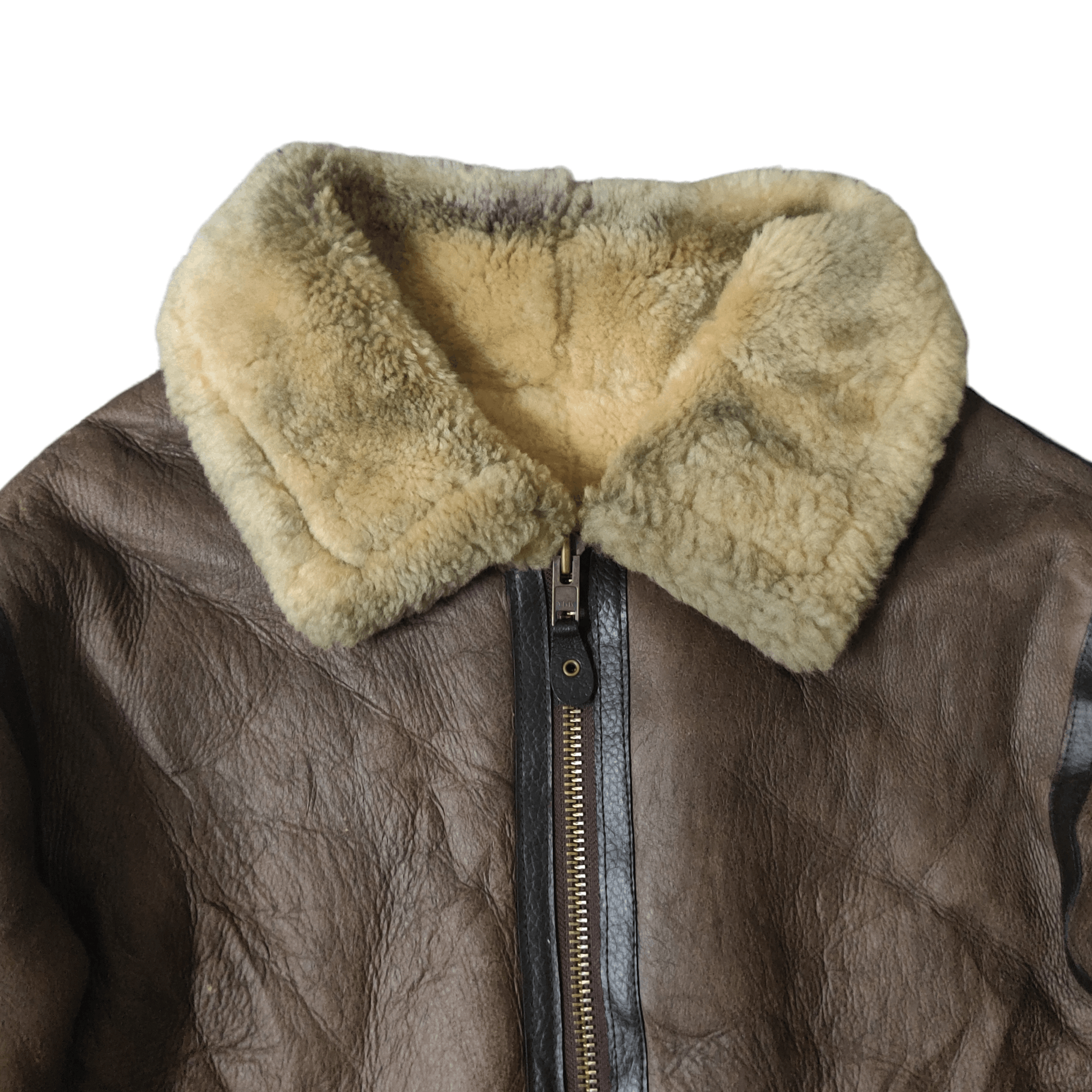 Military 💥B 3💥 Shearling Bomber Leather Flight Jacket Sheepskin | Grailed