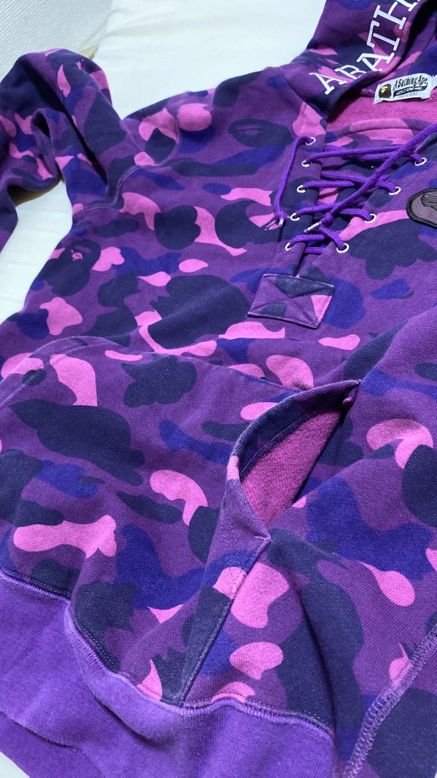 Bape A Bathing Ape purple camo hoodie M Size US M / EU 48-50 / 2 - 10 Thumbnail