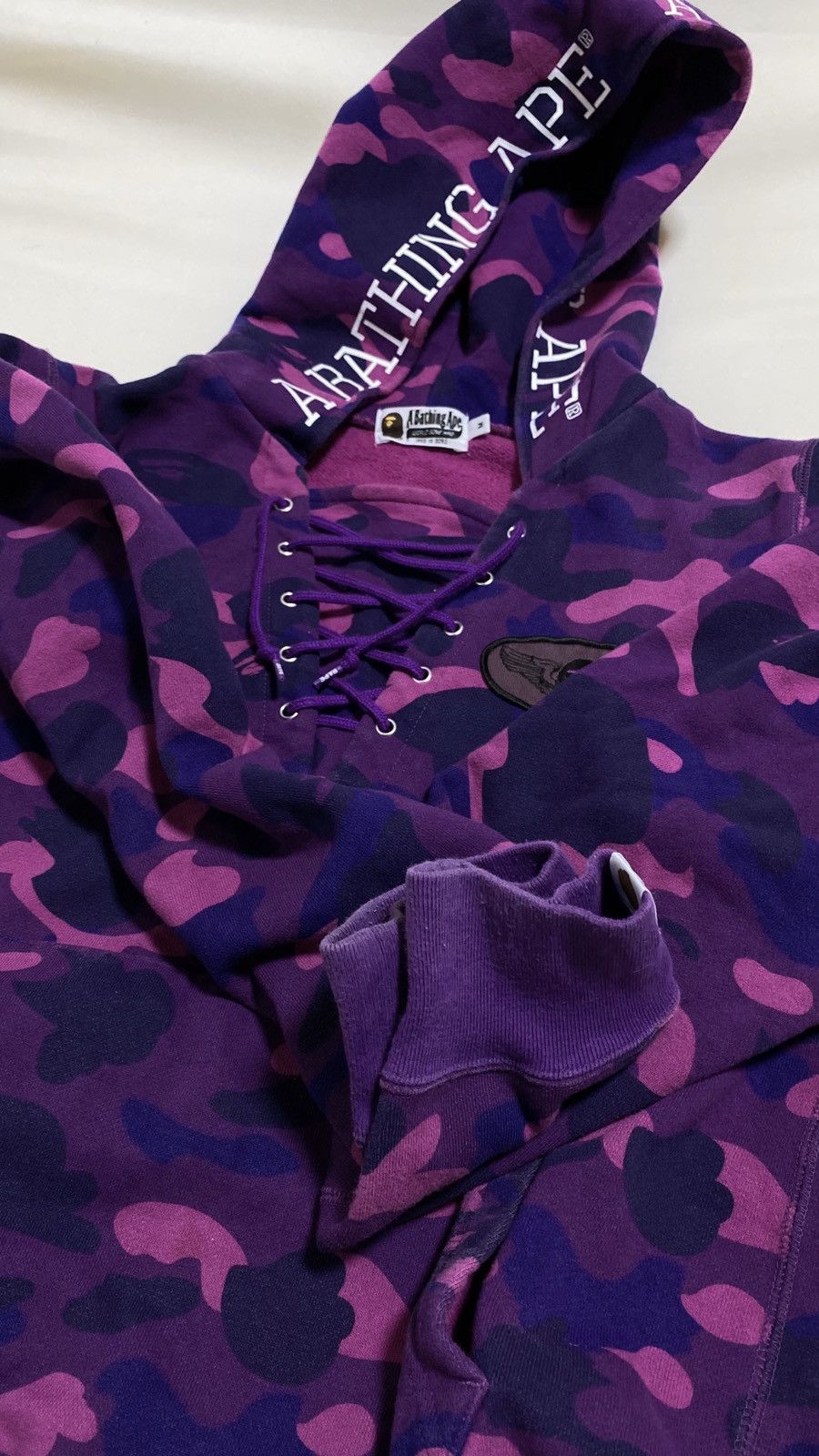 Bape A Bathing Ape purple camo hoodie M Size US M / EU 48-50 / 2 - 11 Thumbnail