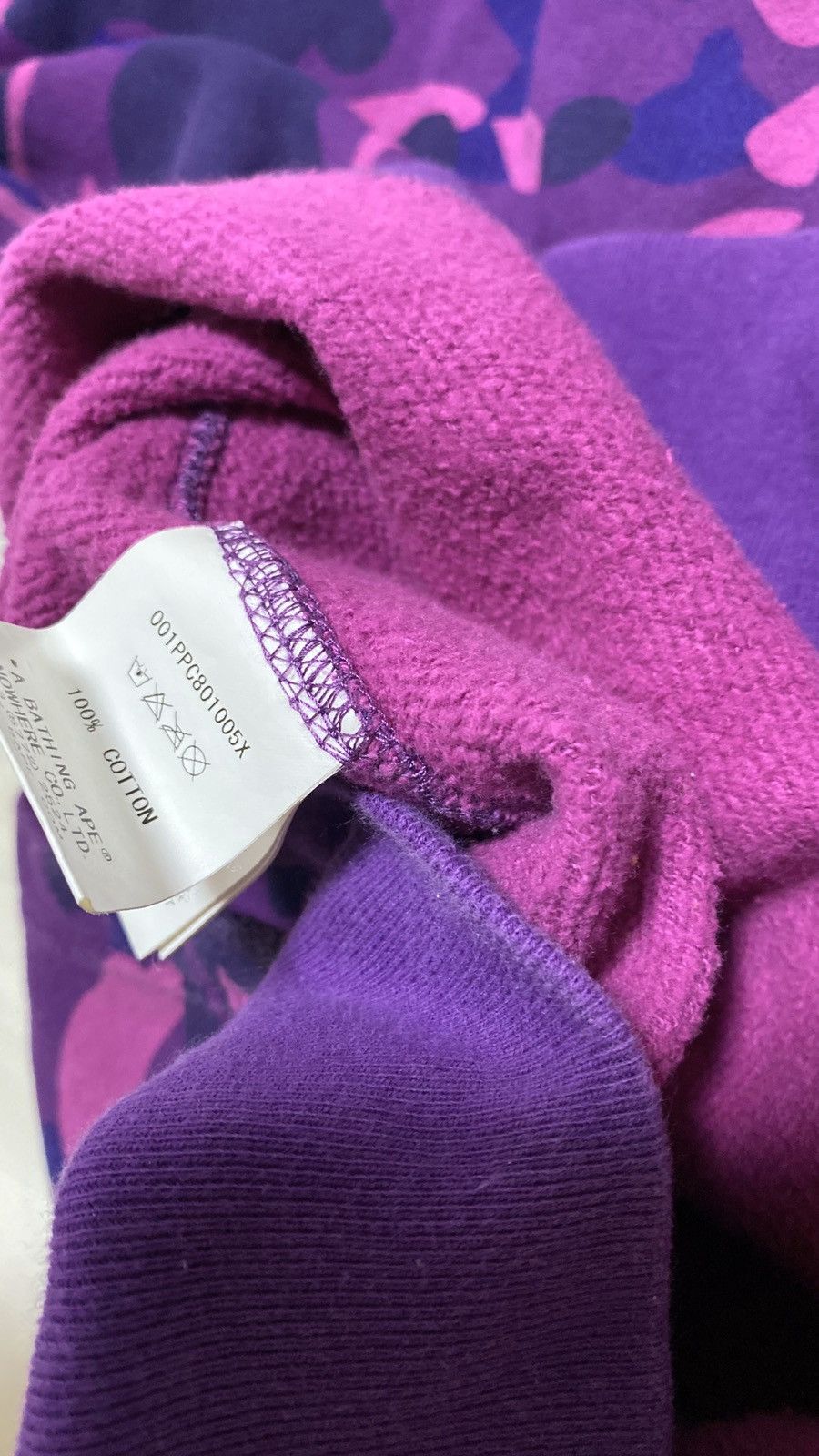 Bape A Bathing Ape purple camo hoodie M Size US M / EU 48-50 / 2 - 16 Thumbnail