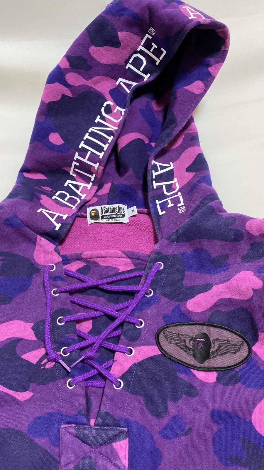 Bape A Bathing Ape purple camo hoodie M Size US M / EU 48-50 / 2 - 7 Thumbnail