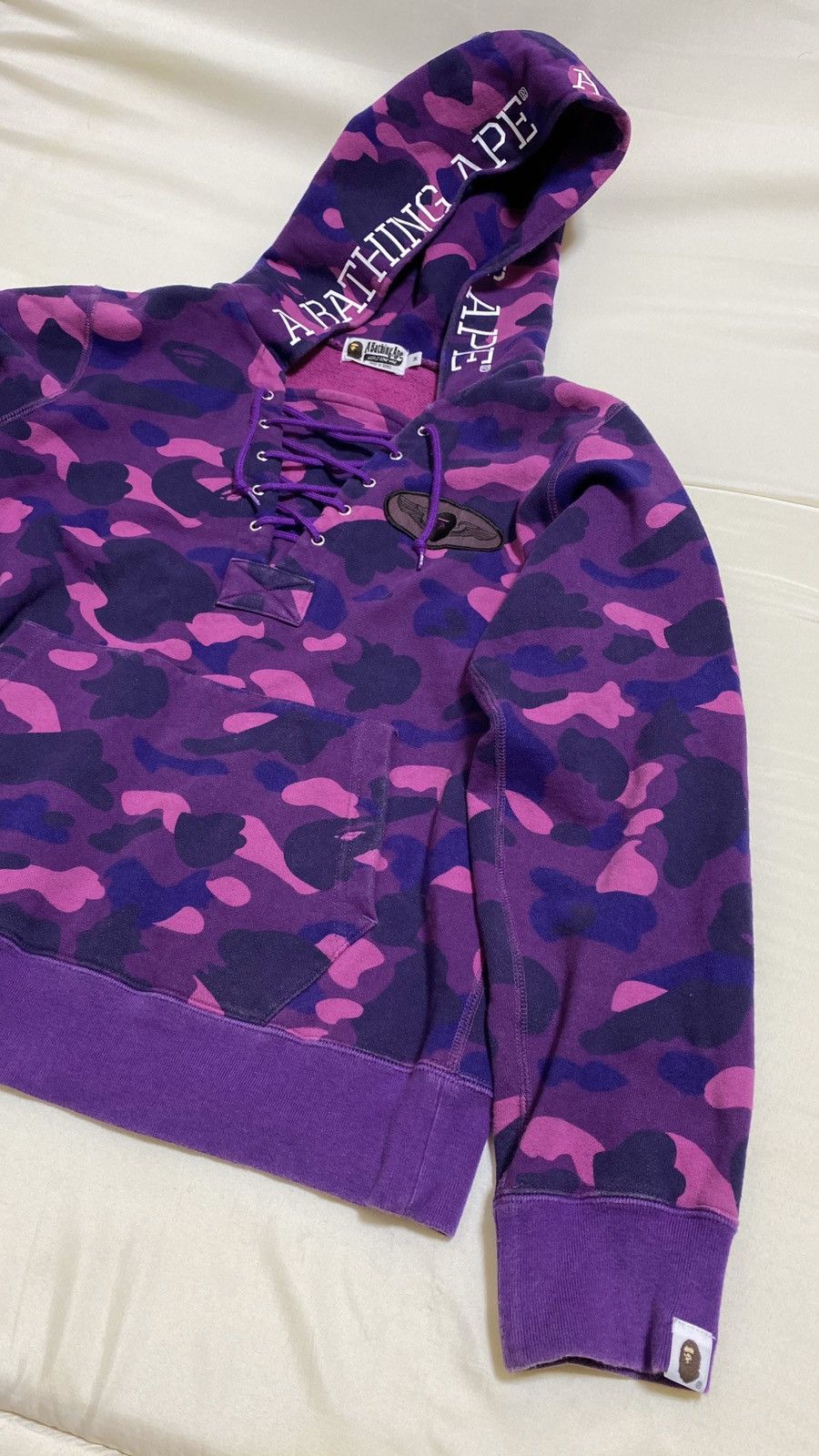 Bape A Bathing Ape purple camo hoodie M Size US M / EU 48-50 / 2 - 1 Thumbnail