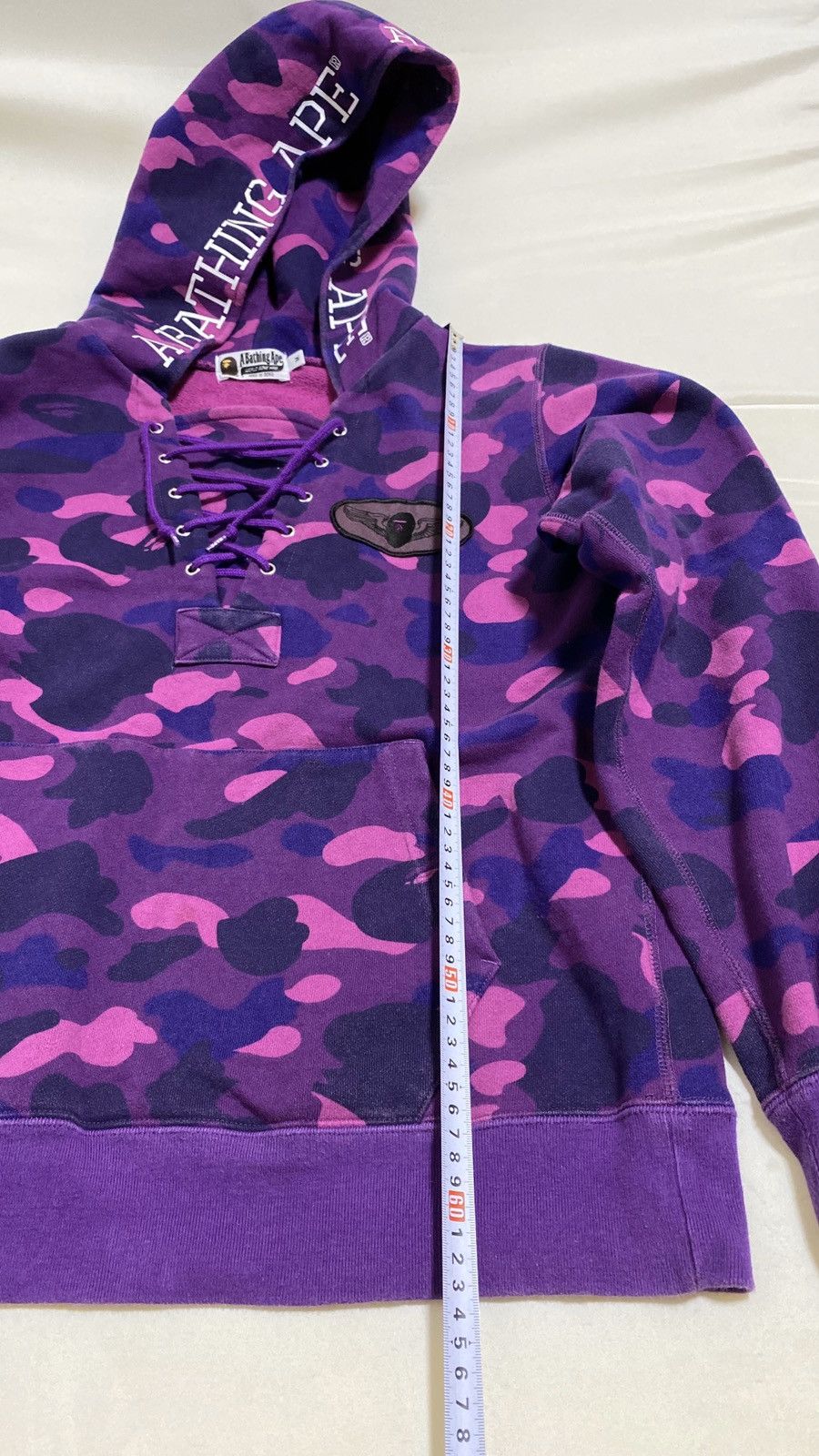 Bape A Bathing Ape purple camo hoodie M Size US M / EU 48-50 / 2 - 20 Thumbnail