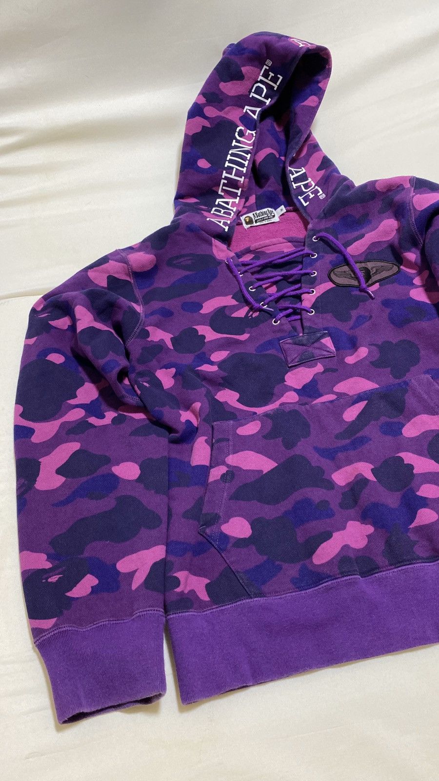 Bape A Bathing Ape purple camo hoodie M Size US M / EU 48-50 / 2 - 3 Thumbnail