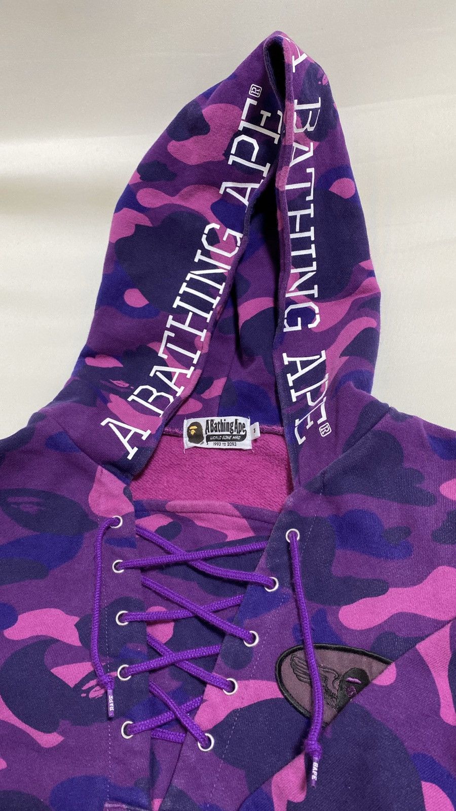 Bape A Bathing Ape purple camo hoodie M Size US M / EU 48-50 / 2 - 13 Thumbnail
