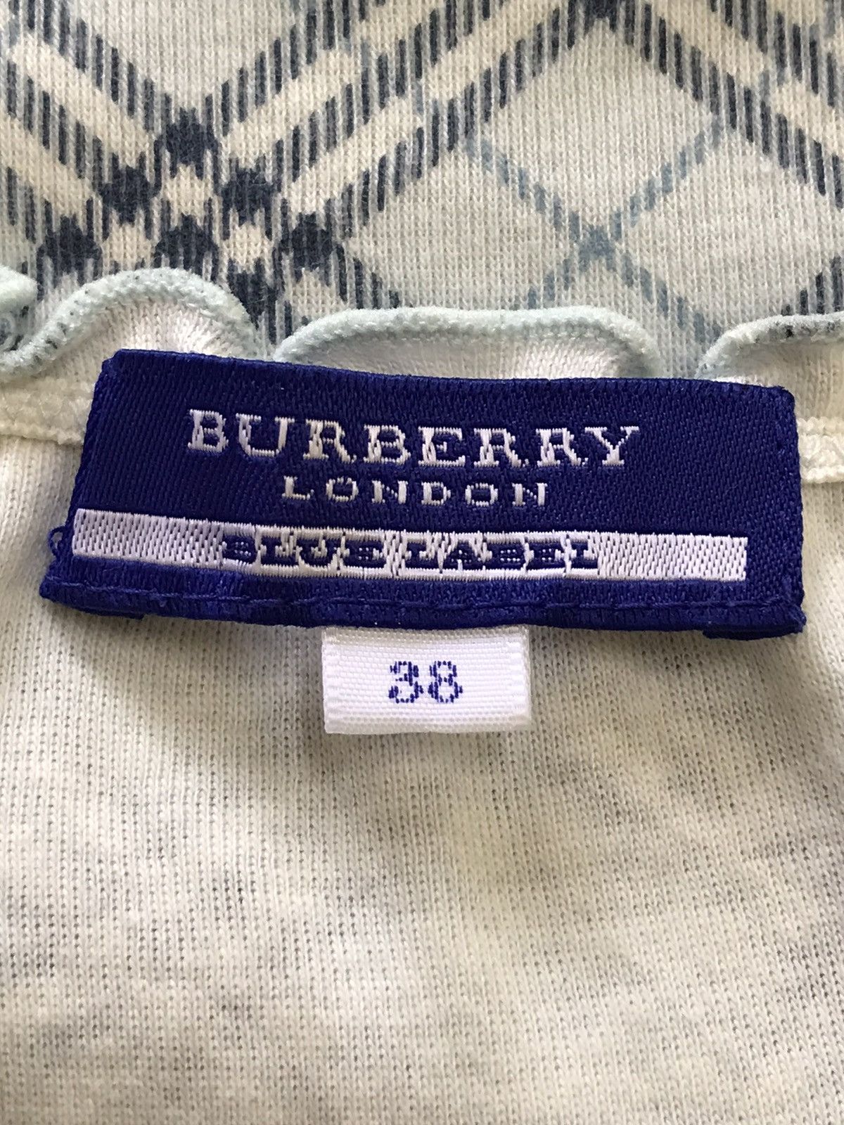 Burberry × Designer Burberry Blue Label Nova Check Sleeveless Blouse Size XS / US 0-2 / IT 36-38 - 3 Thumbnail