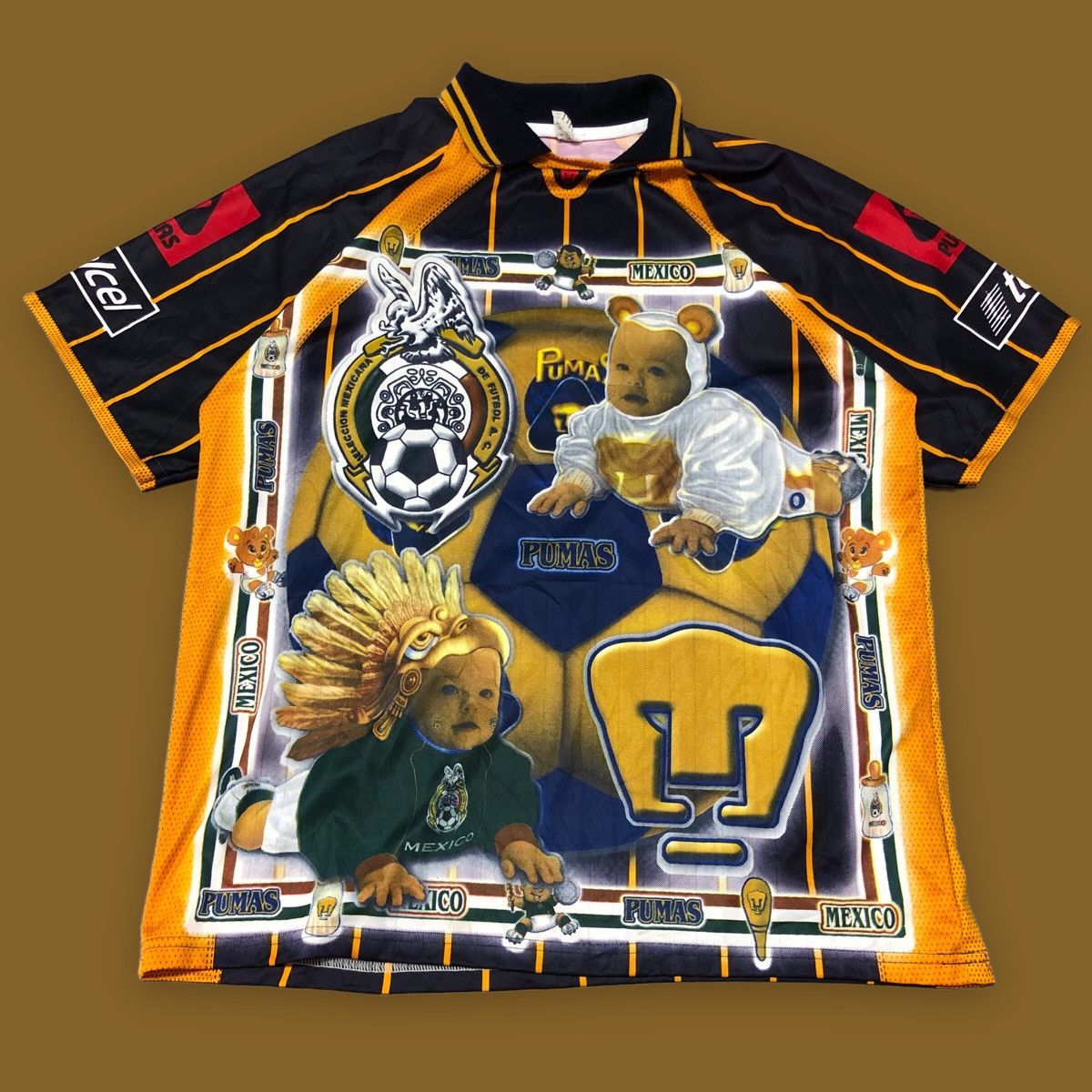 Vintage Vintage Mexico soccer jersey/ all over print/ SJ37 | Grailed