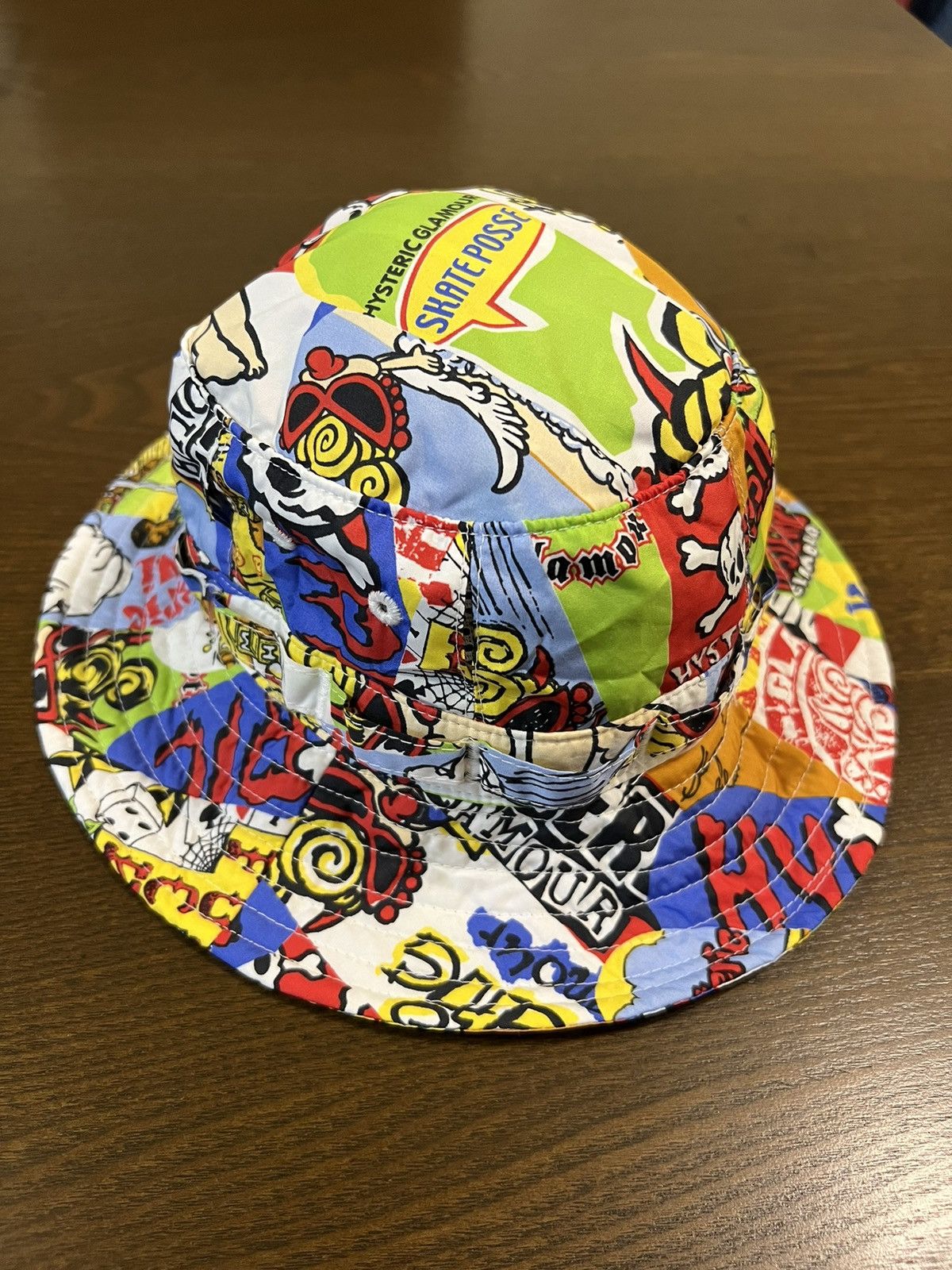 Hook-Ups × Hysteric Glamour Hysteric Glamour Multicolour Jacquard Print Skate Bucket Hat Size ONE SIZE - 4 Thumbnail