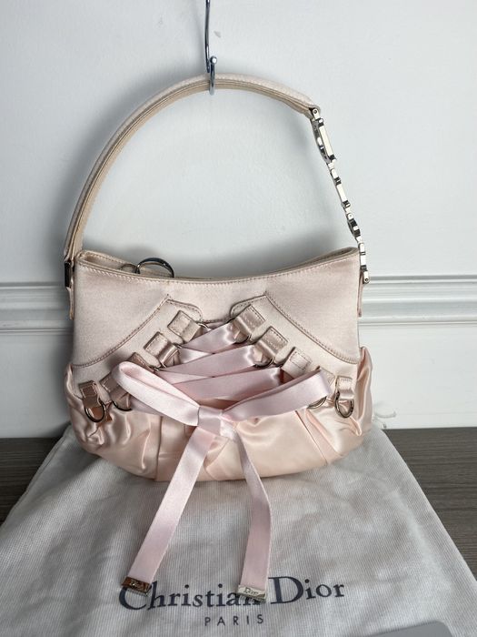 Christian Dior Pink Satin Ballet Evening Bag - Christian Dior