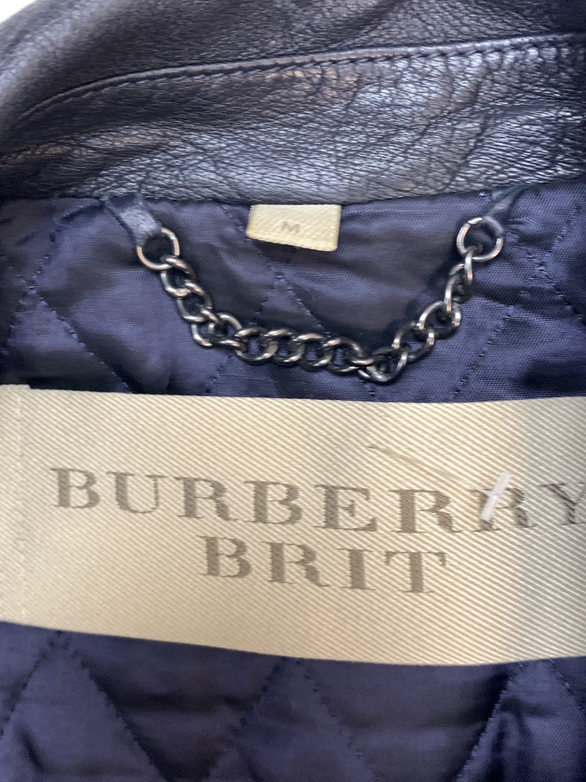 Burberry Extremely rare Burberry Brit leather biker jacket Size US M / EU 48-50 / 2 - 18 Thumbnail
