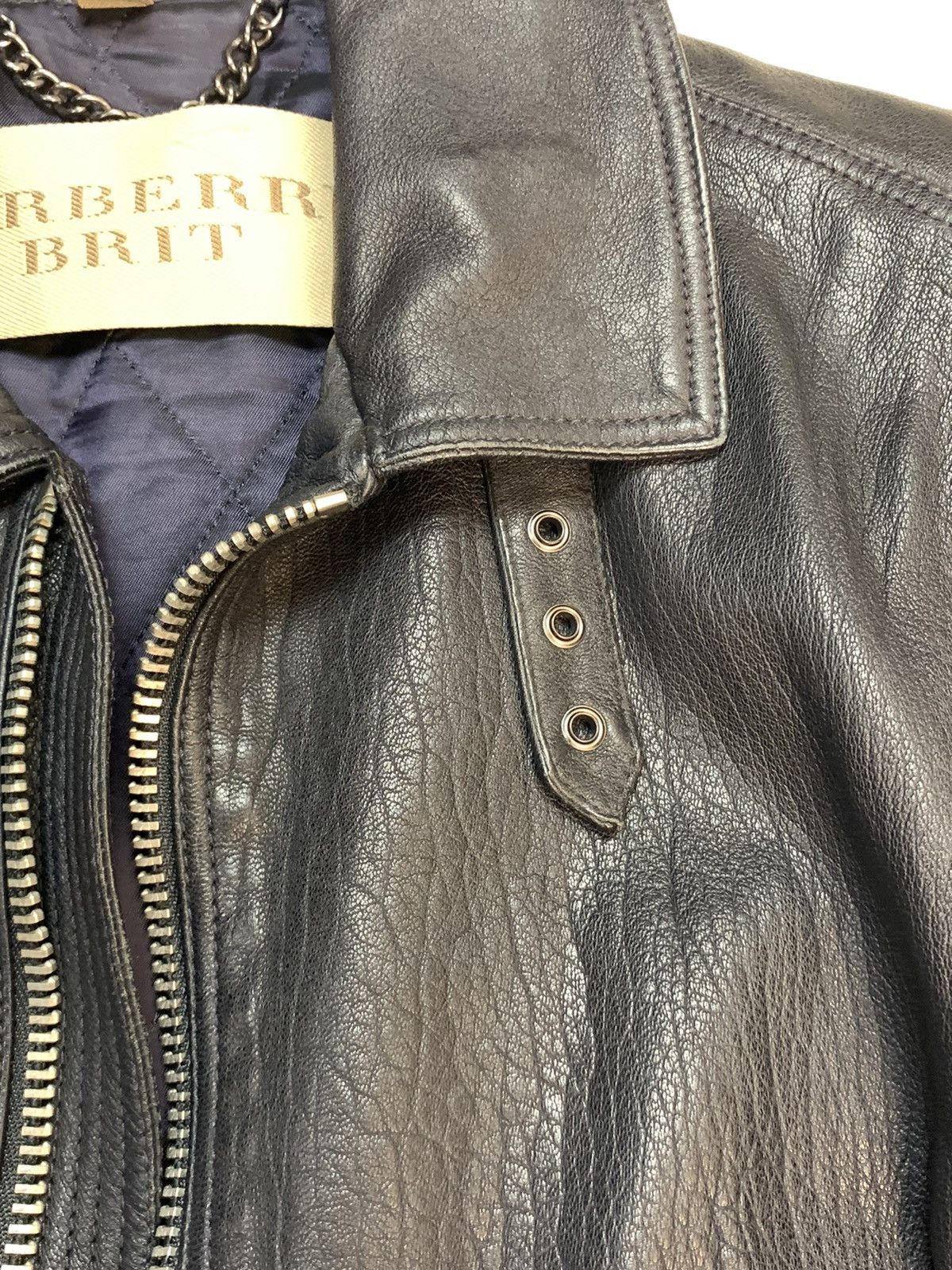 Burberry Extremely rare Burberry Brit leather biker jacket Size US M / EU 48-50 / 2 - 14 Thumbnail