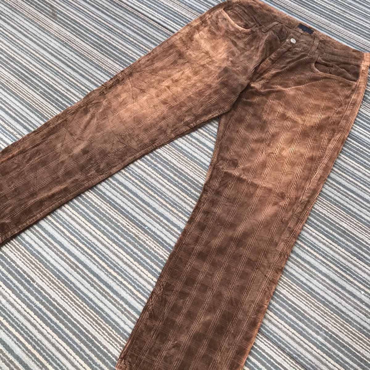 Beams Plus Vintage Beams Checkered Corduroy Pants Size US 32 / EU 48 - 8 Thumbnail