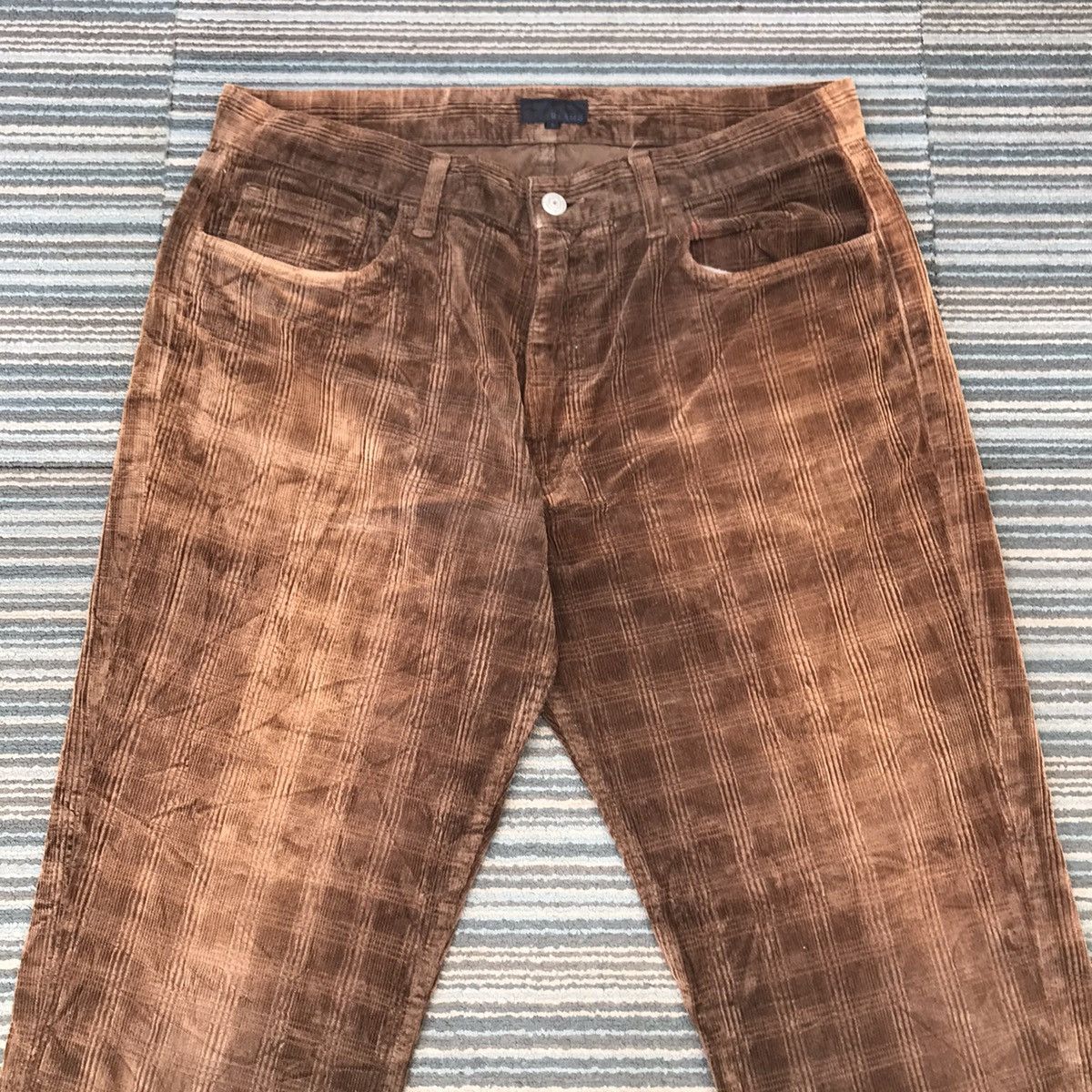 Beams Plus Vintage Beams Checkered Corduroy Pants Size US 32 / EU 48 - 2 Thumbnail