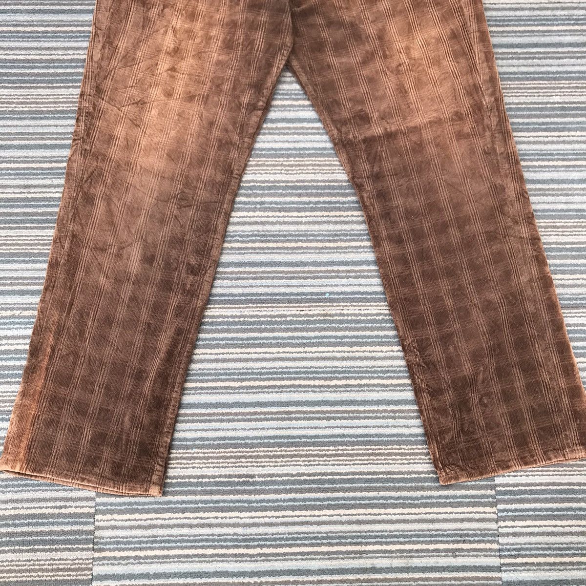 Beams Plus Vintage Beams Checkered Corduroy Pants Size US 32 / EU 48 - 3 Thumbnail