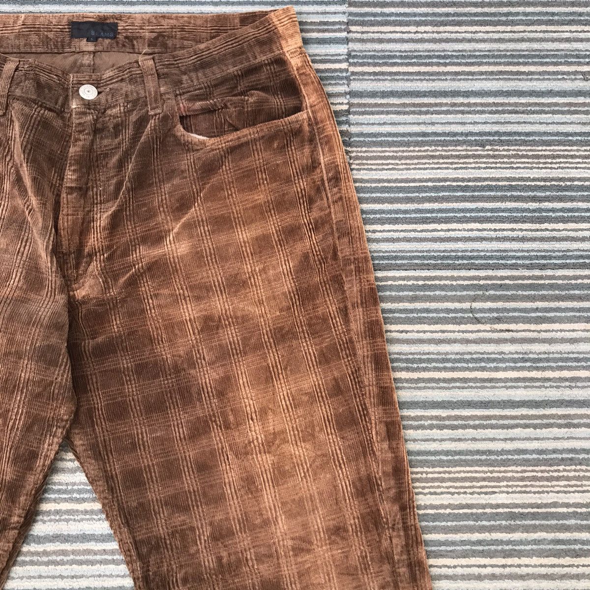 Beams Plus Vintage Beams Checkered Corduroy Pants Size US 32 / EU 48 - 5 Thumbnail