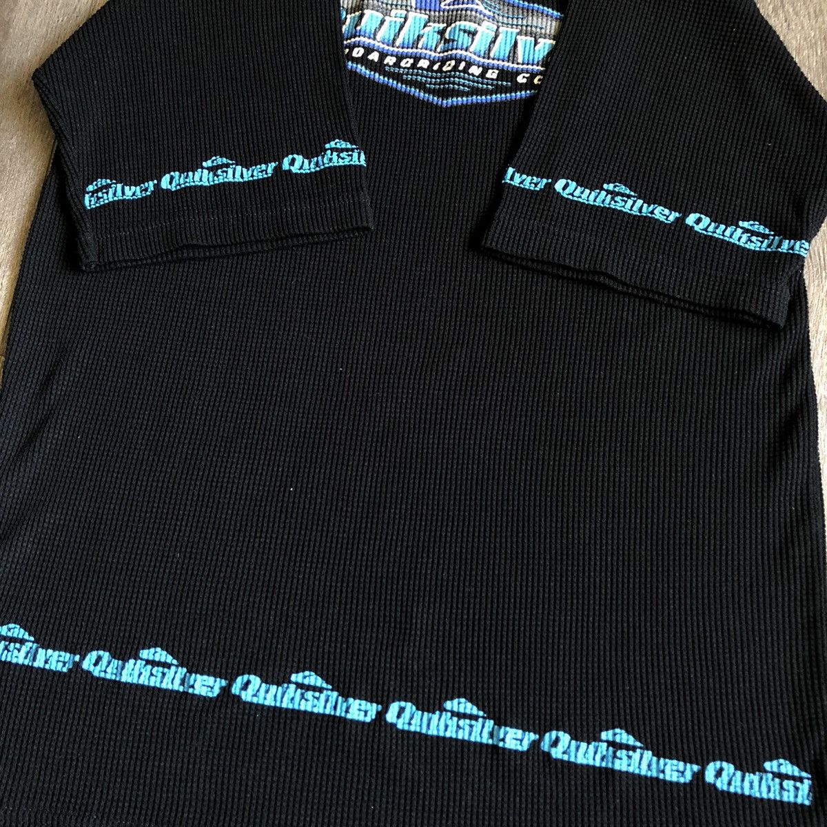 Quicksilver Vintage 1990s 80s Quicksilver Boarding Company Button TShirt Size US L / EU 52-54 / 3 - 5 Thumbnail