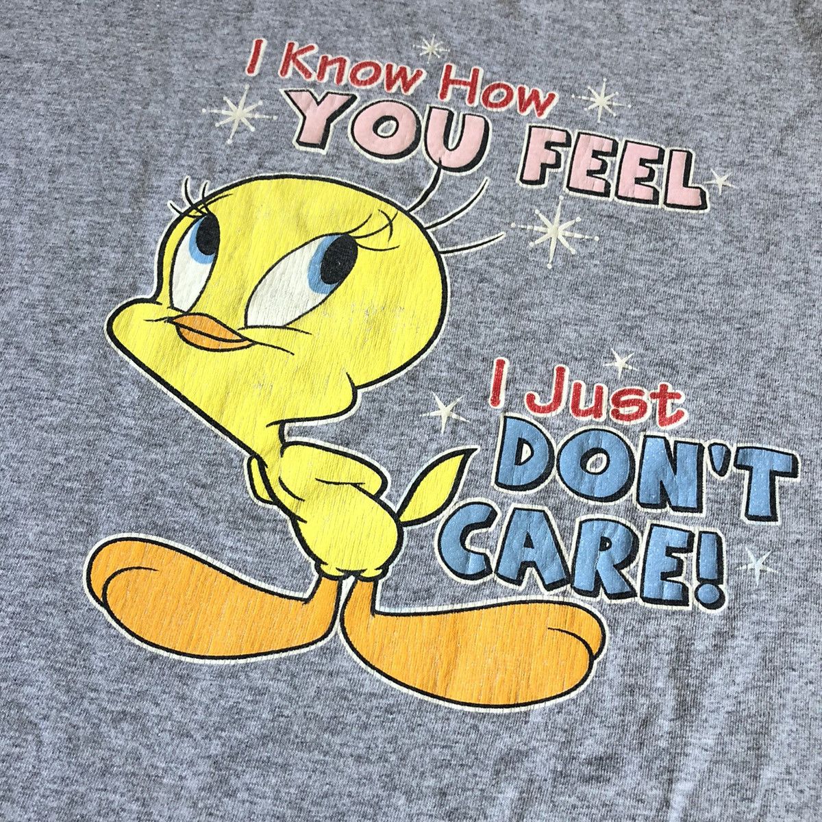 Vintage Vintage 90s Looney Tunes Tweety Bird I Know How You Feel Tee Size US XL / EU 56 / 4 - 3 Thumbnail