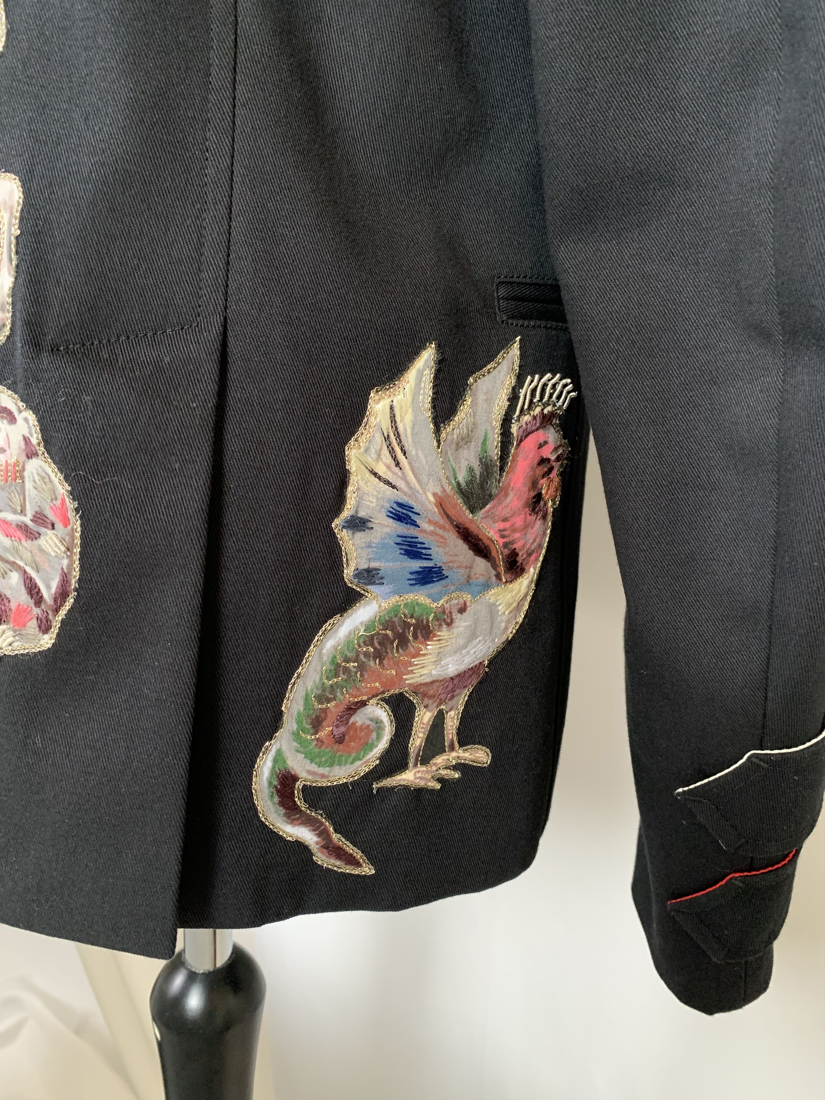 Valentino Valentino Animal Embroidered Military Jacket Size US L / EU 52-54 / 3 - 8 Thumbnail