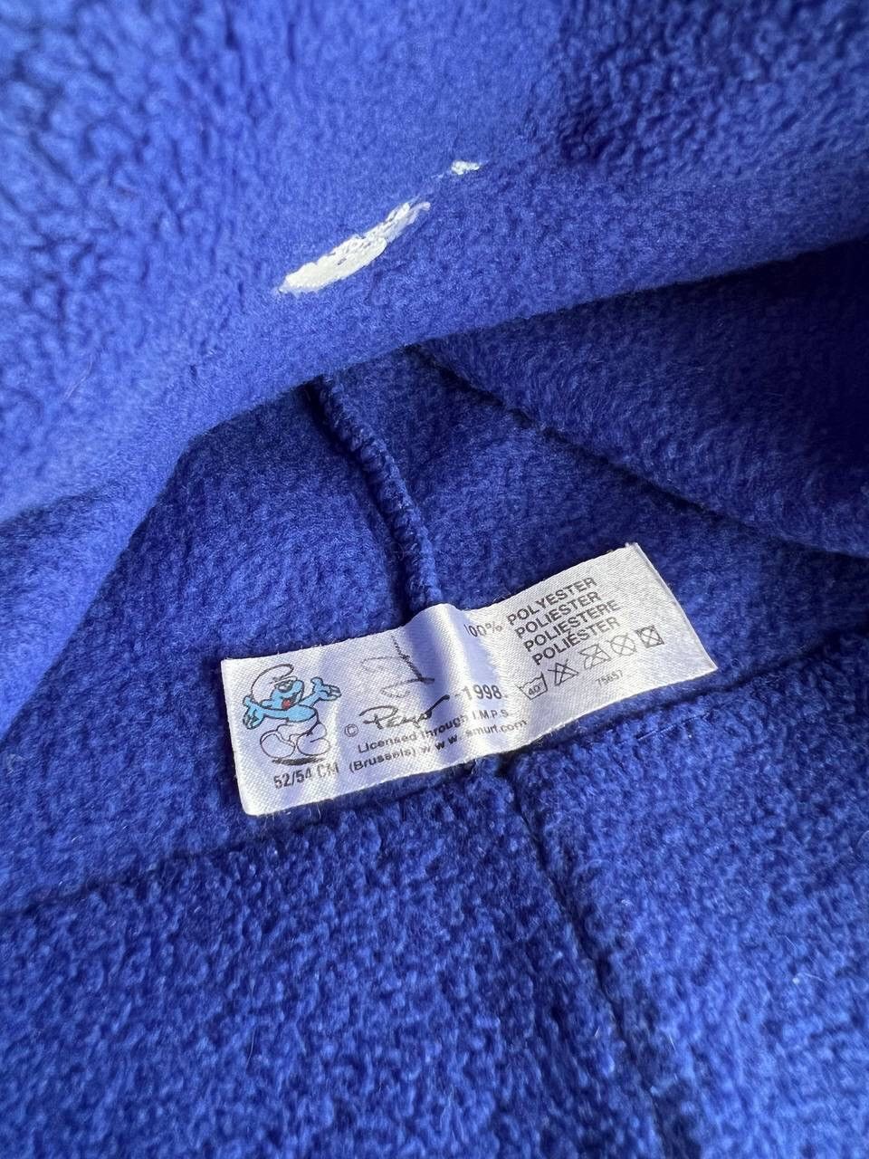 Cartoon Network × Nickelodeon 1998 Peyo Smurfs Vintage Fleece Hat ski snow Smurf Size ONE SIZE - 3 Thumbnail