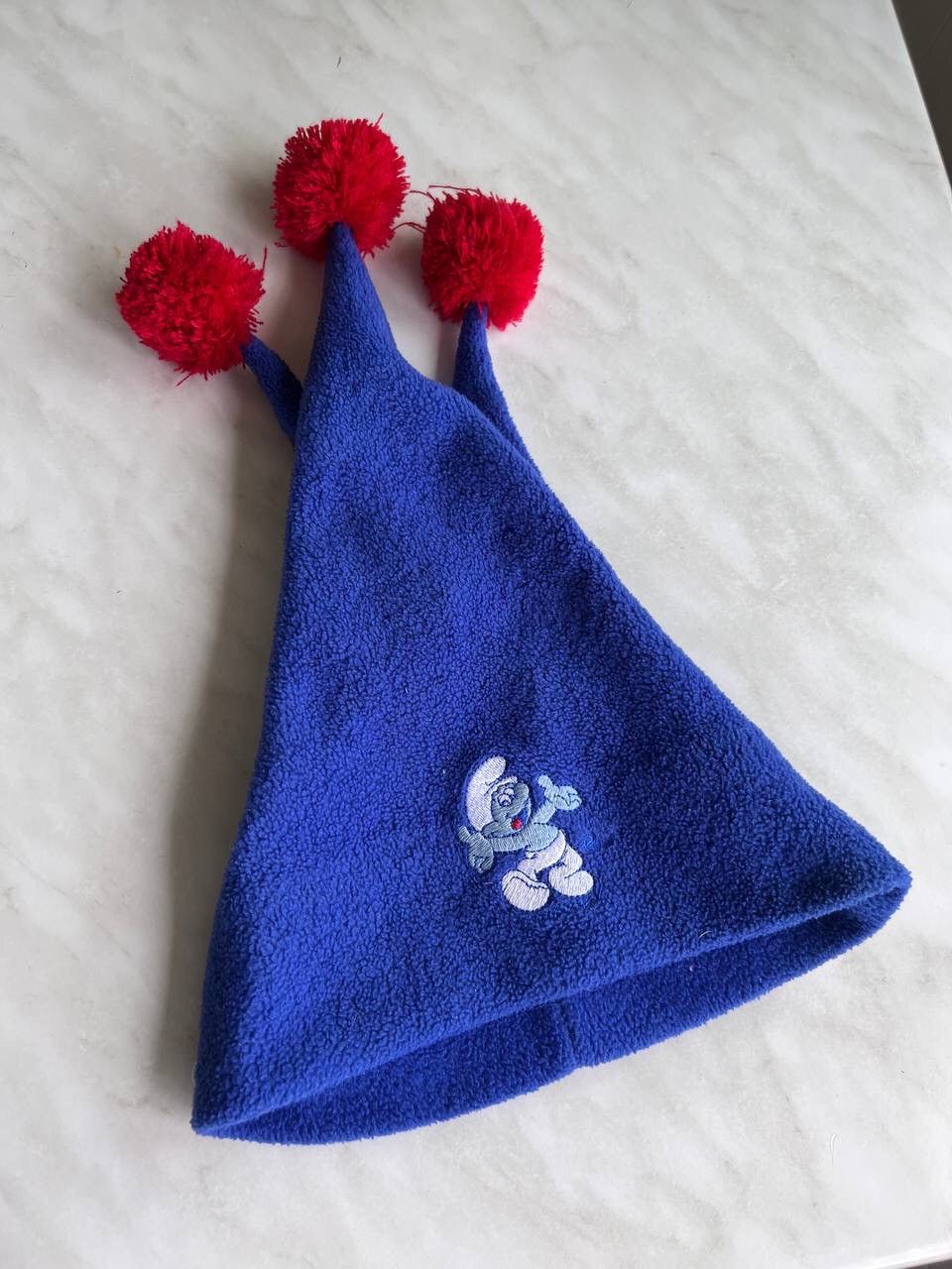 Cartoon Network × Nickelodeon 1998 Peyo Smurfs Vintage Fleece Hat ski snow Smurf Size ONE SIZE - 1 Thumbnail