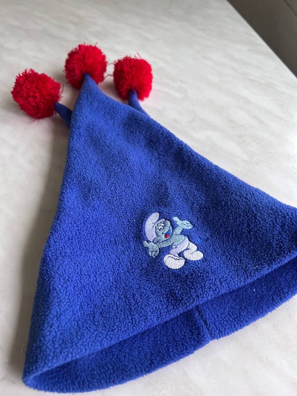 Cartoon Network × Nickelodeon 1998 Peyo Smurfs Vintage Fleece Hat ski snow Smurf Size ONE SIZE - 2 Thumbnail