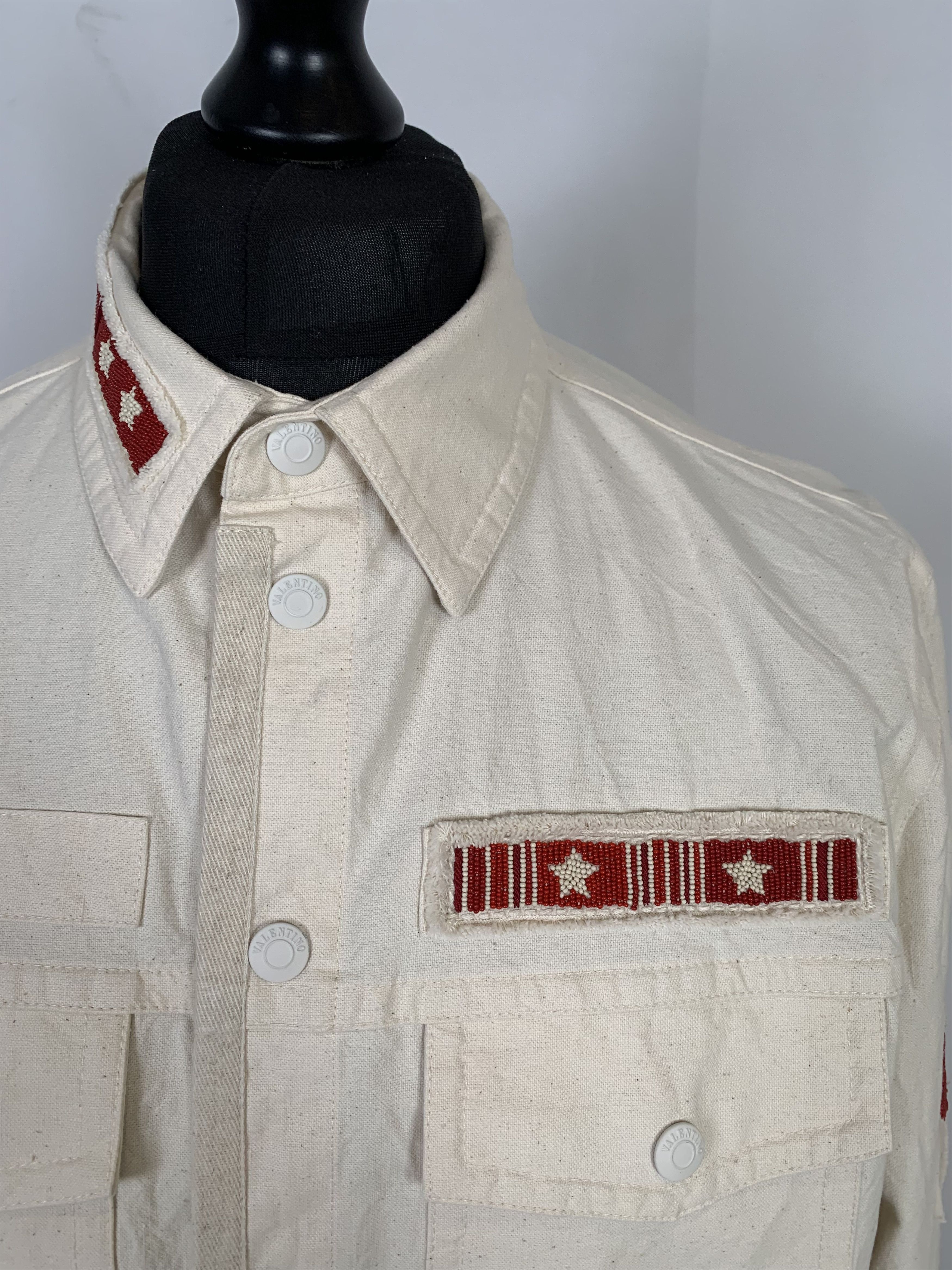Valentino Valentino Embroidered Denim Jacket Size US L / EU 52-54 / 3 - 5 Thumbnail