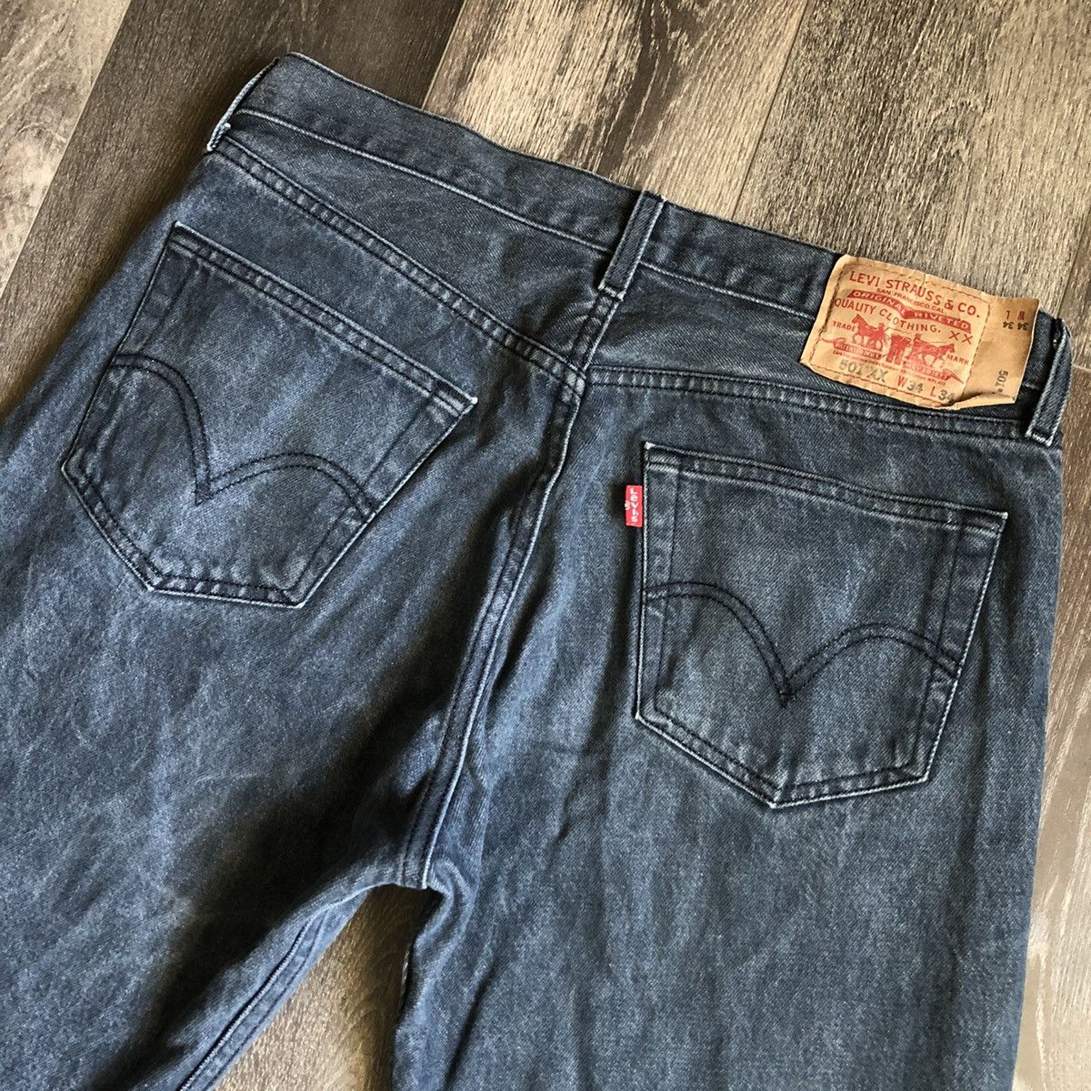 Levi's Vintage Levi’s 501 XX Buttonfly Navy Wash Denim Jeans 34x32 Size US 34 / EU 50 - 3 Thumbnail