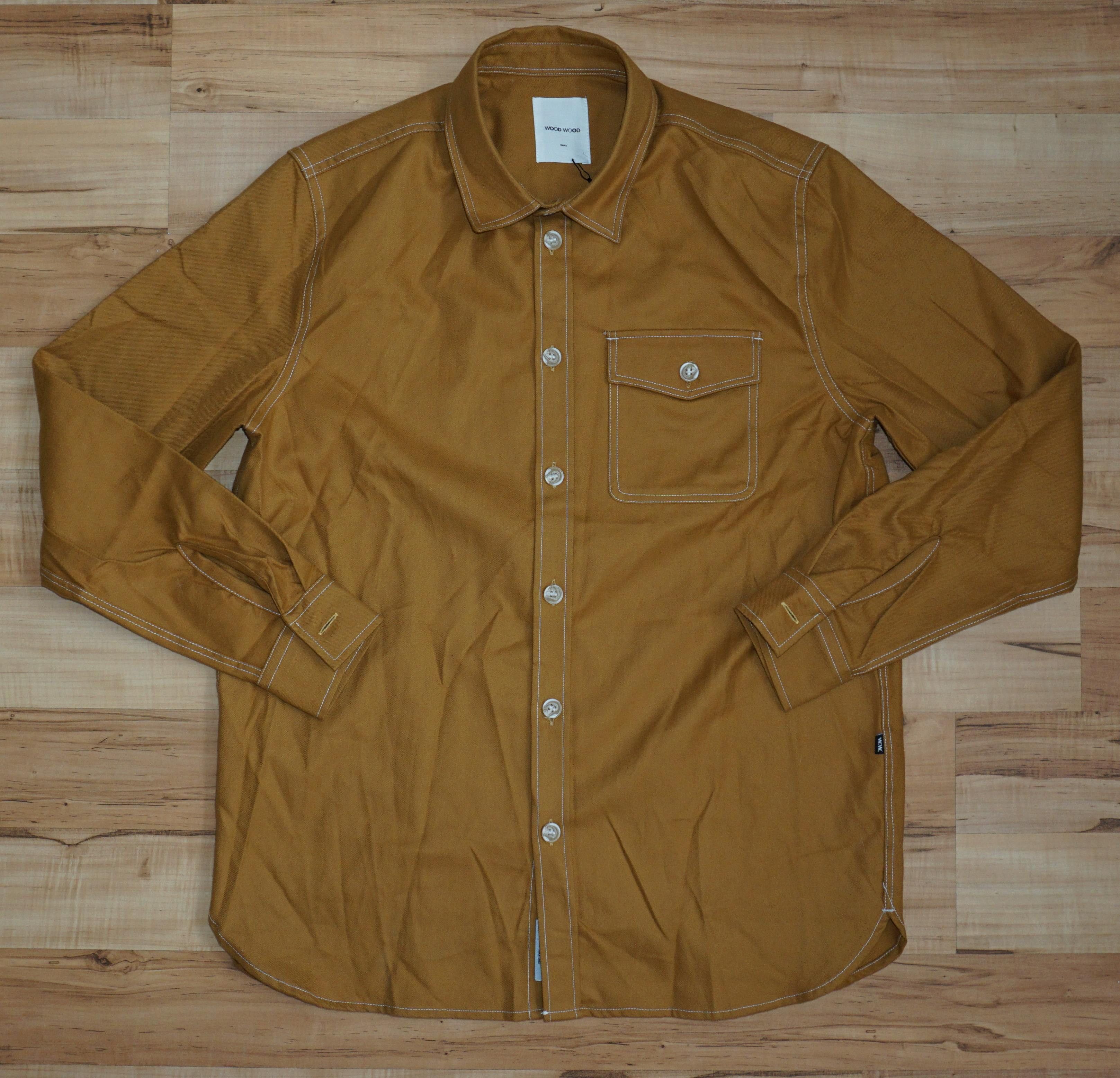 Wood Wood Wood Wood Aske Button Up Mustard Shirt Size US S / EU 44-46 / 1 - 3 Thumbnail