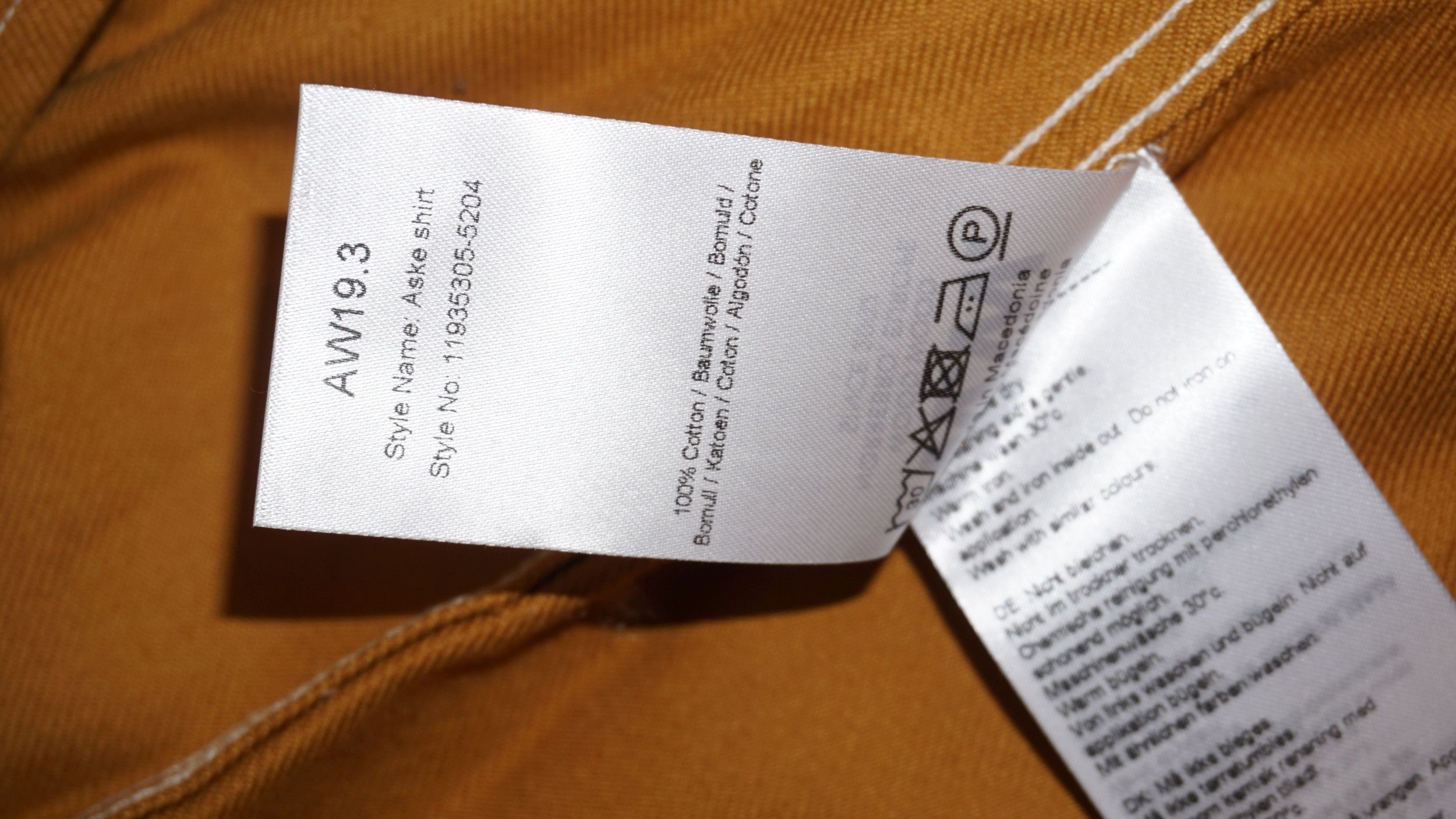 Wood Wood Wood Wood Aske Button Up Mustard Shirt Size US S / EU 44-46 / 1 - 10 Thumbnail