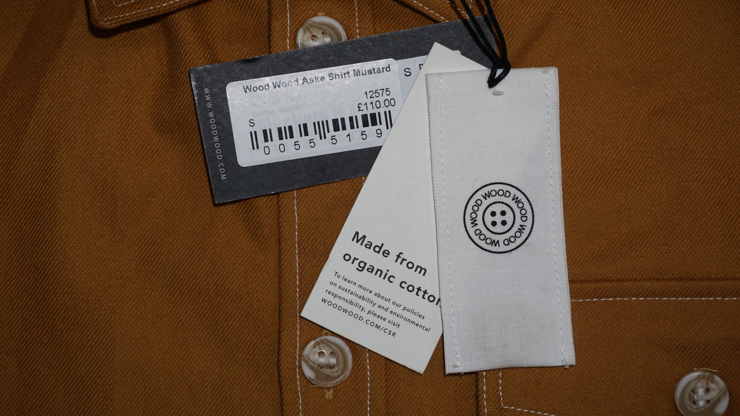 Wood Wood Wood Wood Aske Button Up Mustard Shirt Size US S / EU 44-46 / 1 - 8 Thumbnail