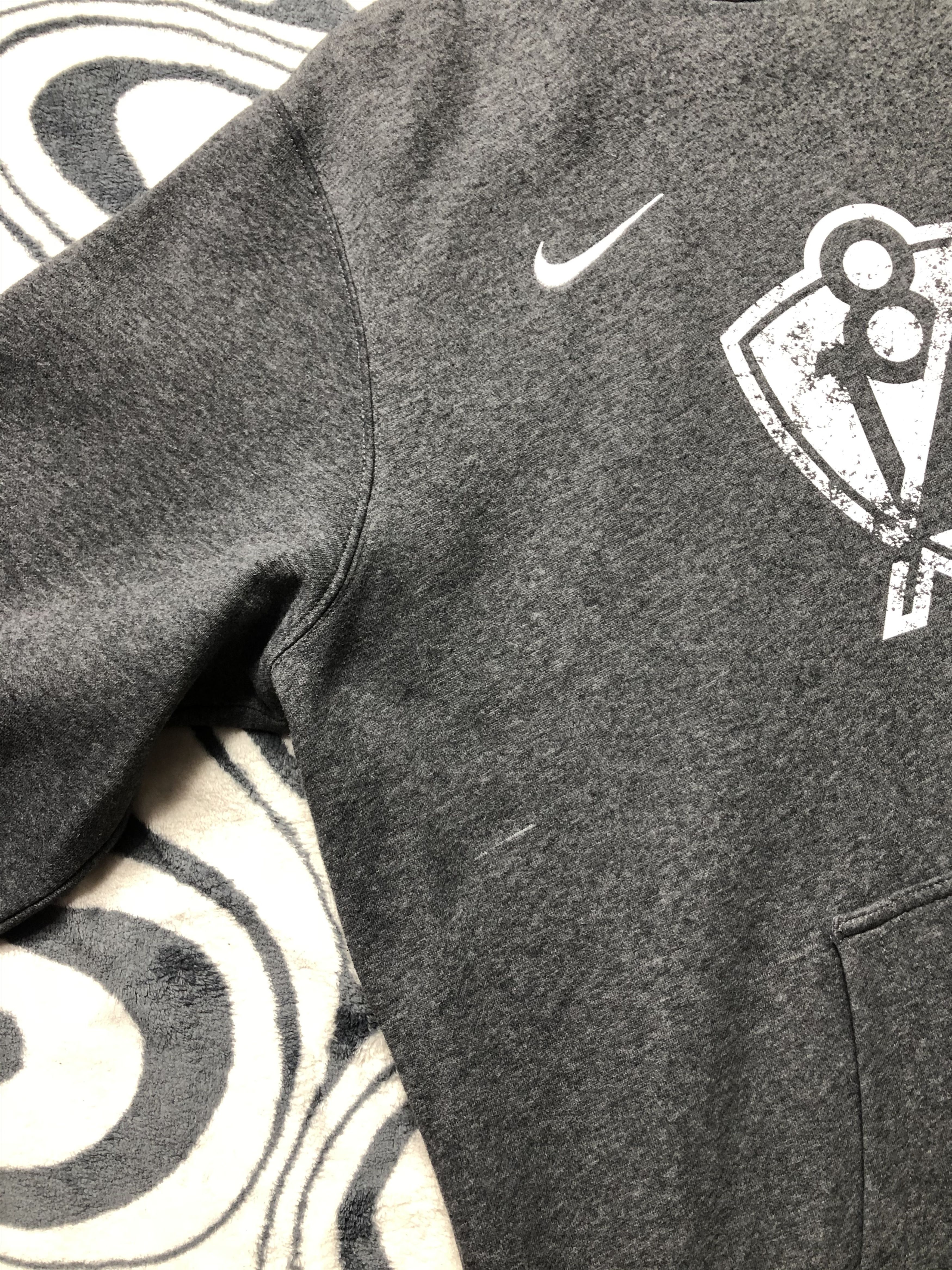 Nike × Vintage Nike Mens Hoodie Y2K Drill Swoosh Size US XXL / EU 58 / 5 - 5 Thumbnail