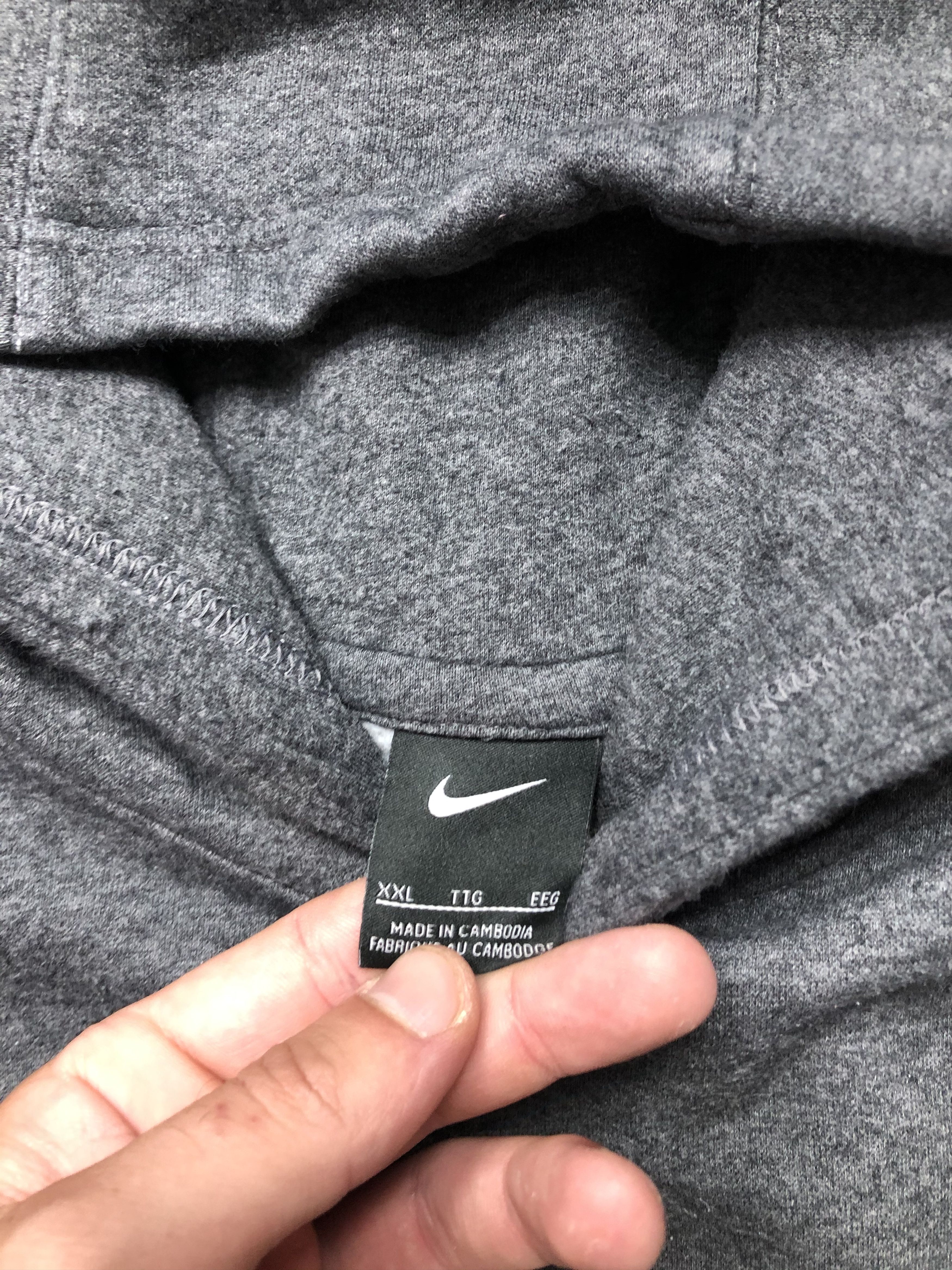 Nike × Vintage Nike Mens Hoodie Y2K Drill Swoosh Size US XXL / EU 58 / 5 - 4 Thumbnail