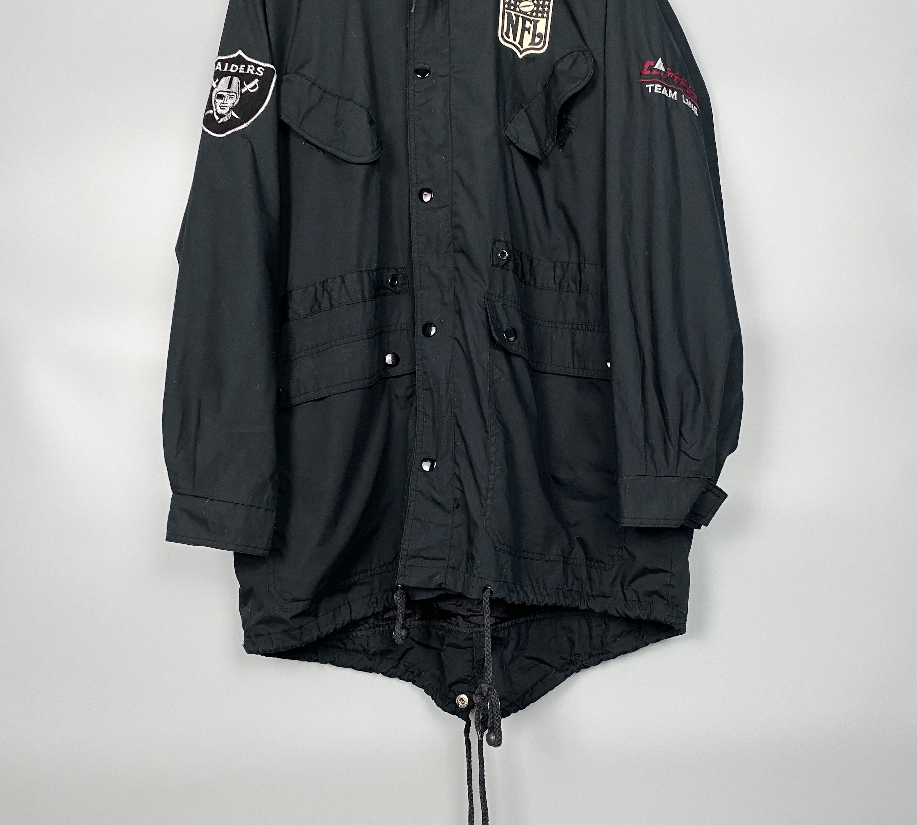 NFL RARE 1991 Vintage Oakland Los Angeles Raiders NFL Fishtail Size US L / EU 52-54 / 3 - 14 Thumbnail