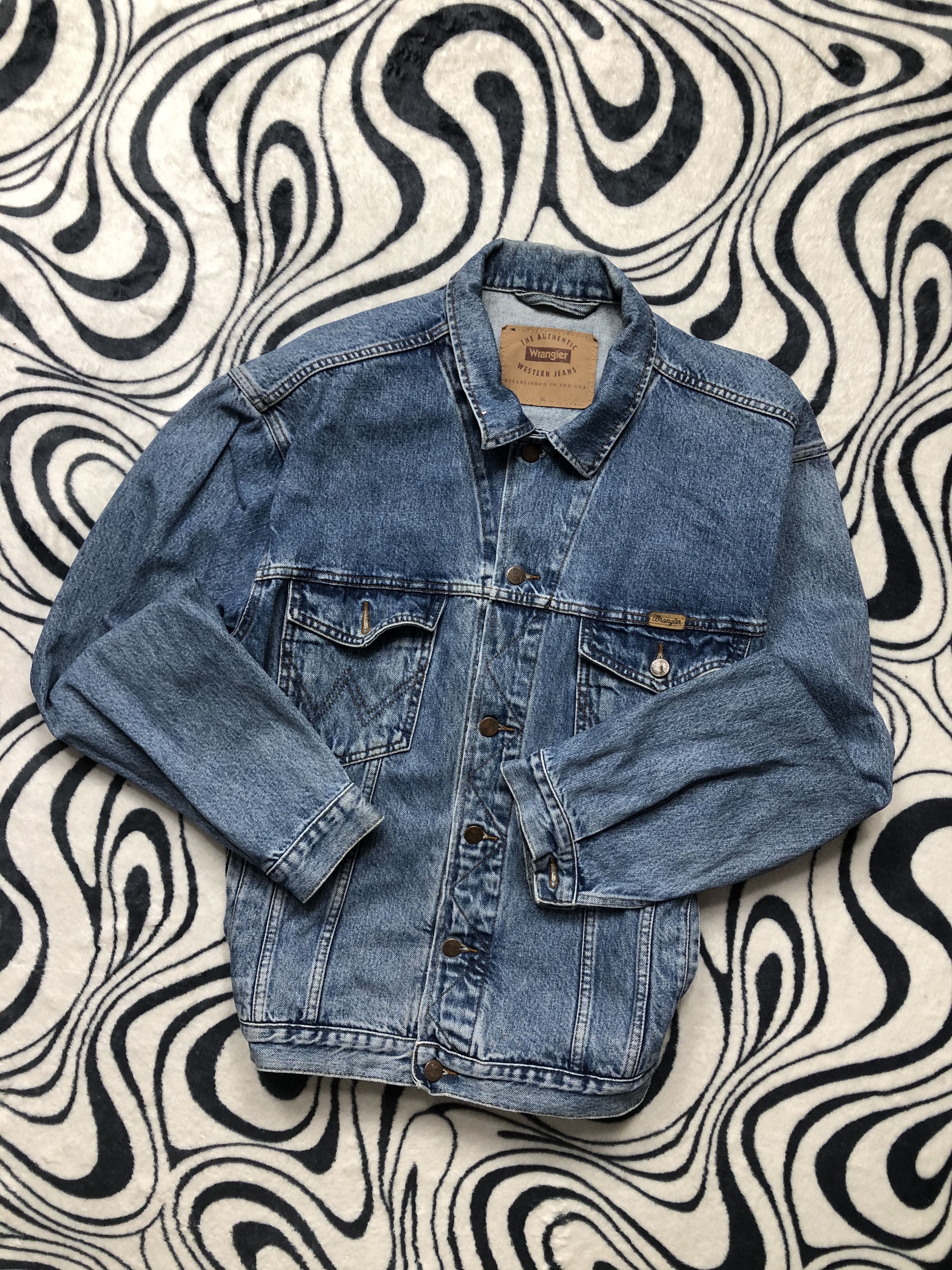 Vintage Wrangler Vintage Denim Jacket Size US XL / EU 56 / 4 - 1 Thumbnail