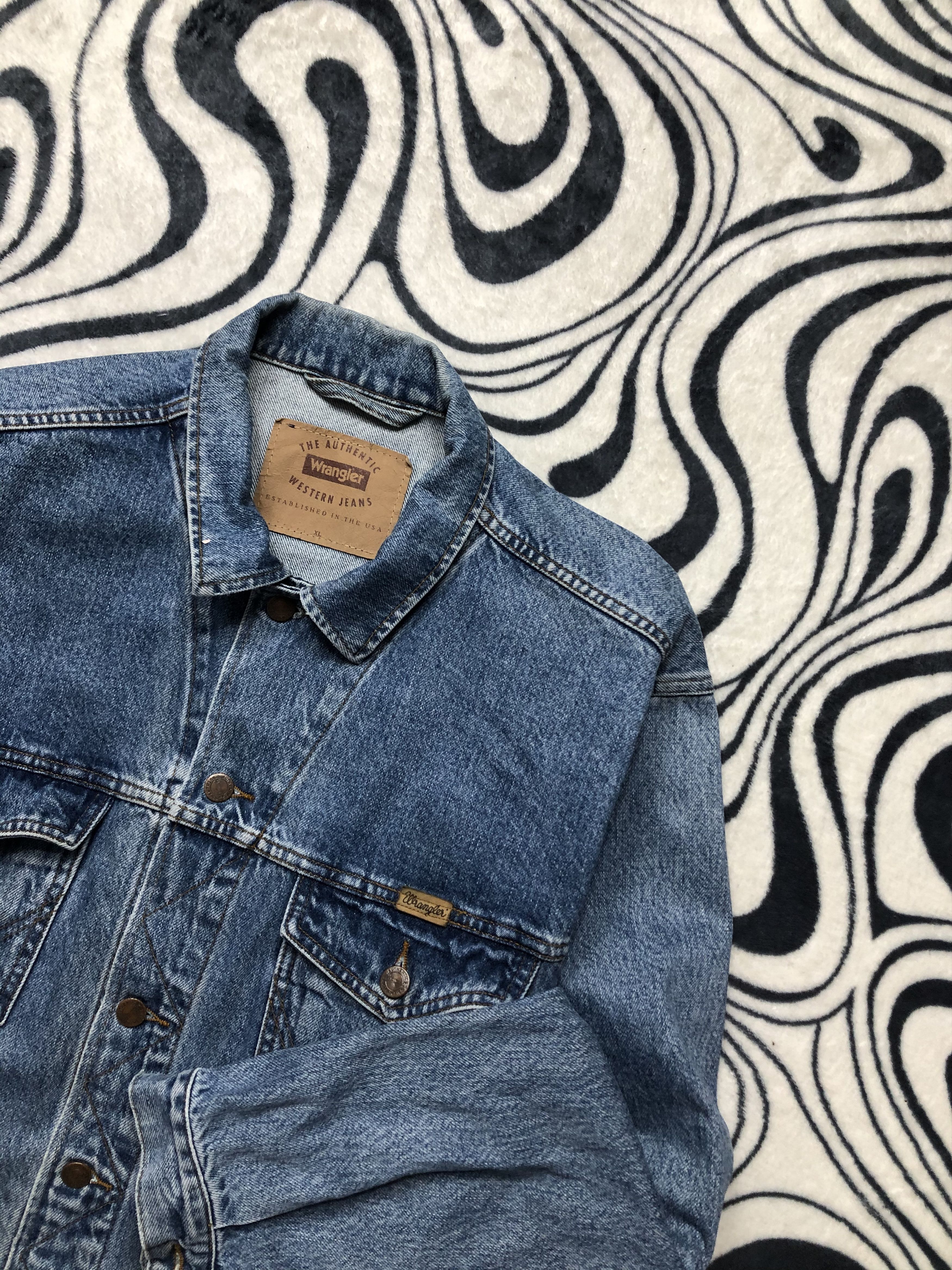 Vintage Wrangler Vintage Denim Jacket Size US XL / EU 56 / 4 - 2 Thumbnail