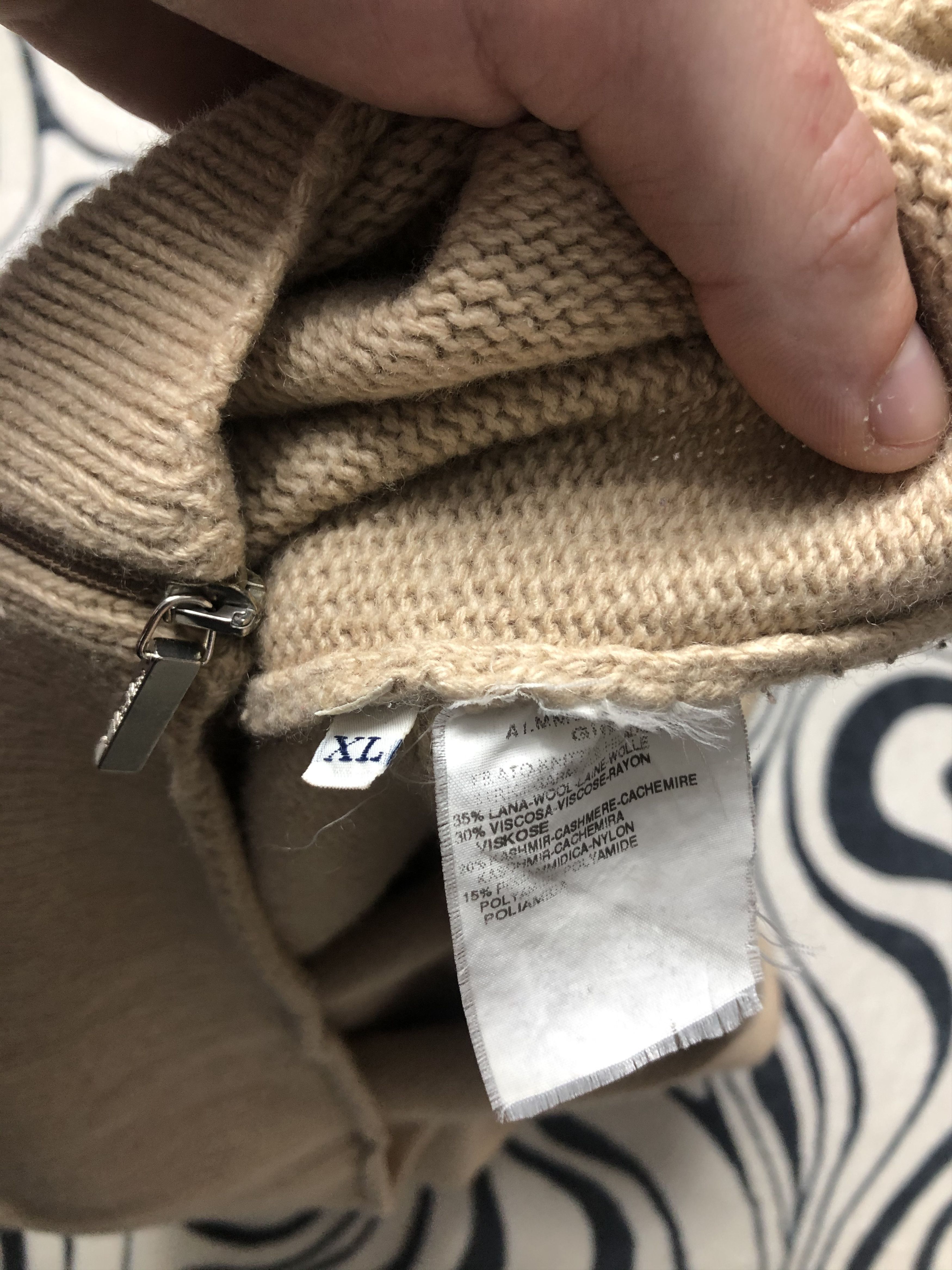 Max Mara Max Mara Vintage Wool Knit Zip Sweater Knitwear Size XL / US 12-14 / IT 48-50 - 5 Thumbnail