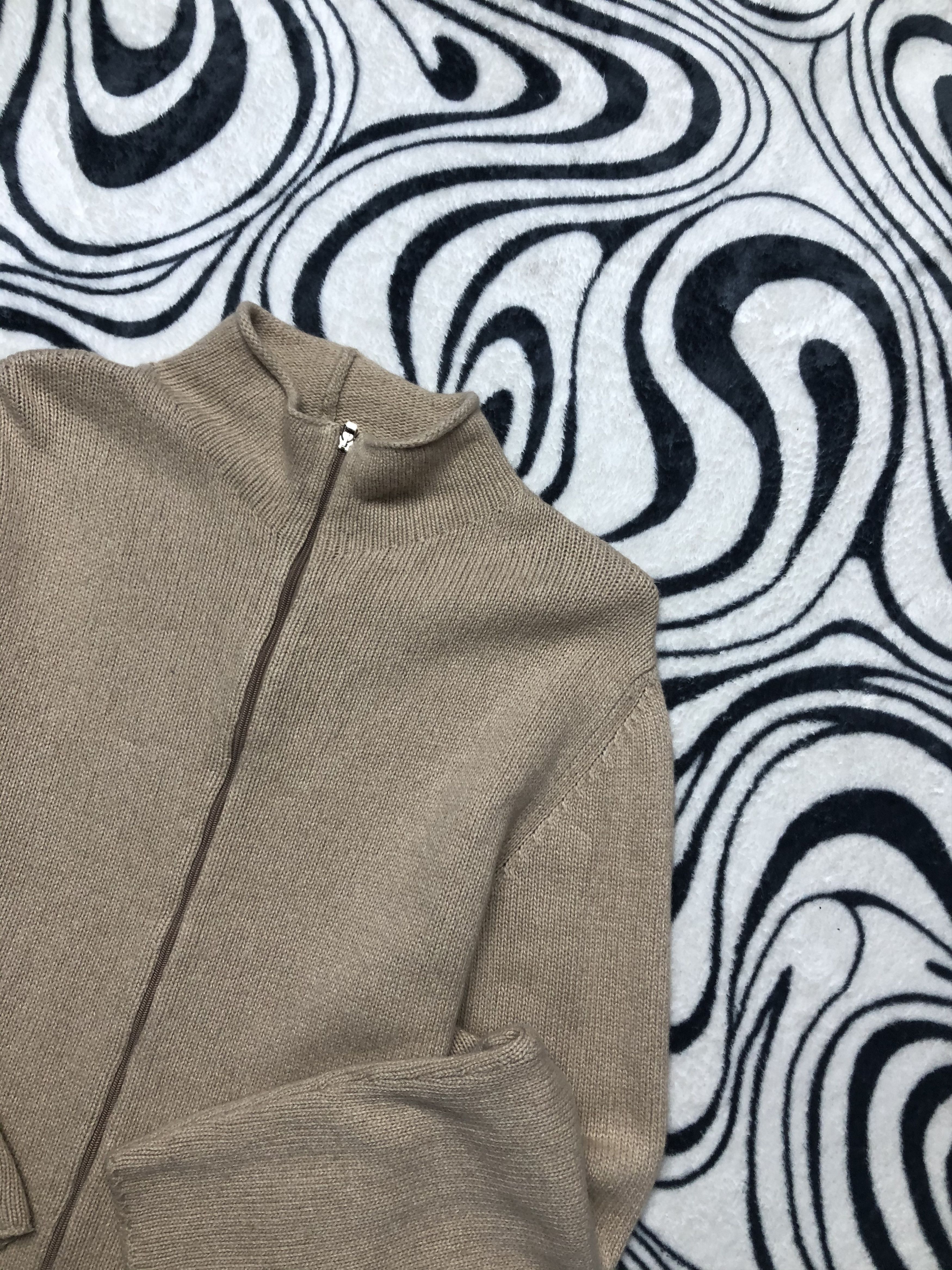 Max Mara Max Mara Vintage Wool Knit Zip Sweater Knitwear Size XL / US 12-14 / IT 48-50 - 2 Thumbnail