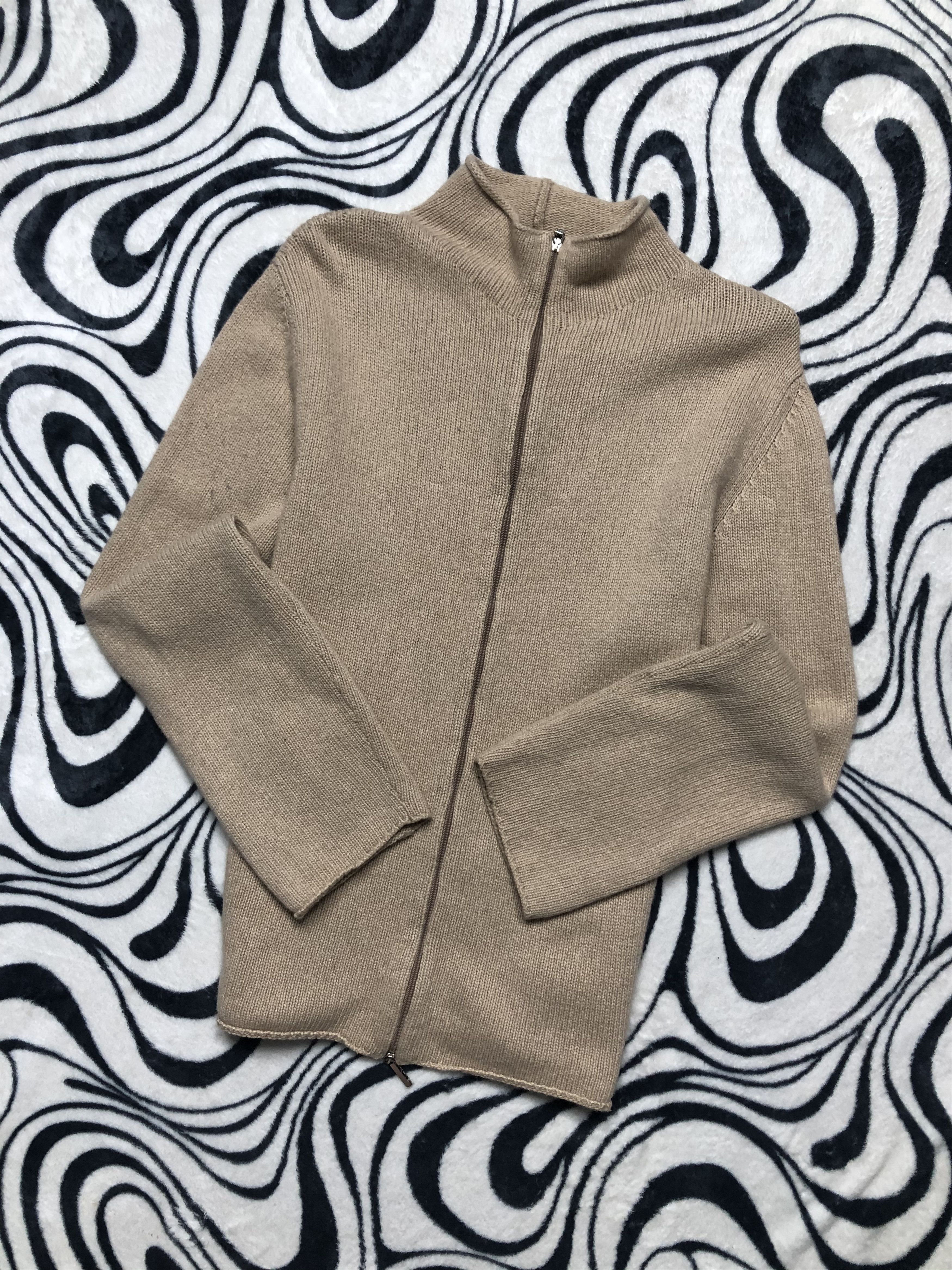 Max Mara Max Mara Vintage Wool Knit Zip Sweater Knitwear Size XL / US 12-14 / IT 48-50 - 1 Thumbnail