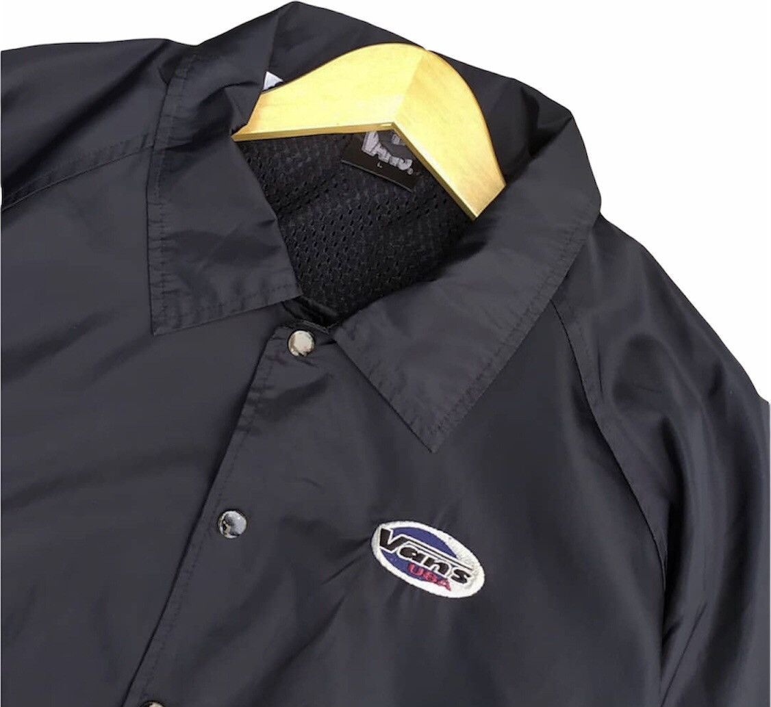 Vans Vintage Coat Jacket Windbreaker Vans Skatebord Big Logo Size US L / EU 52-54 / 3 - 3 Thumbnail