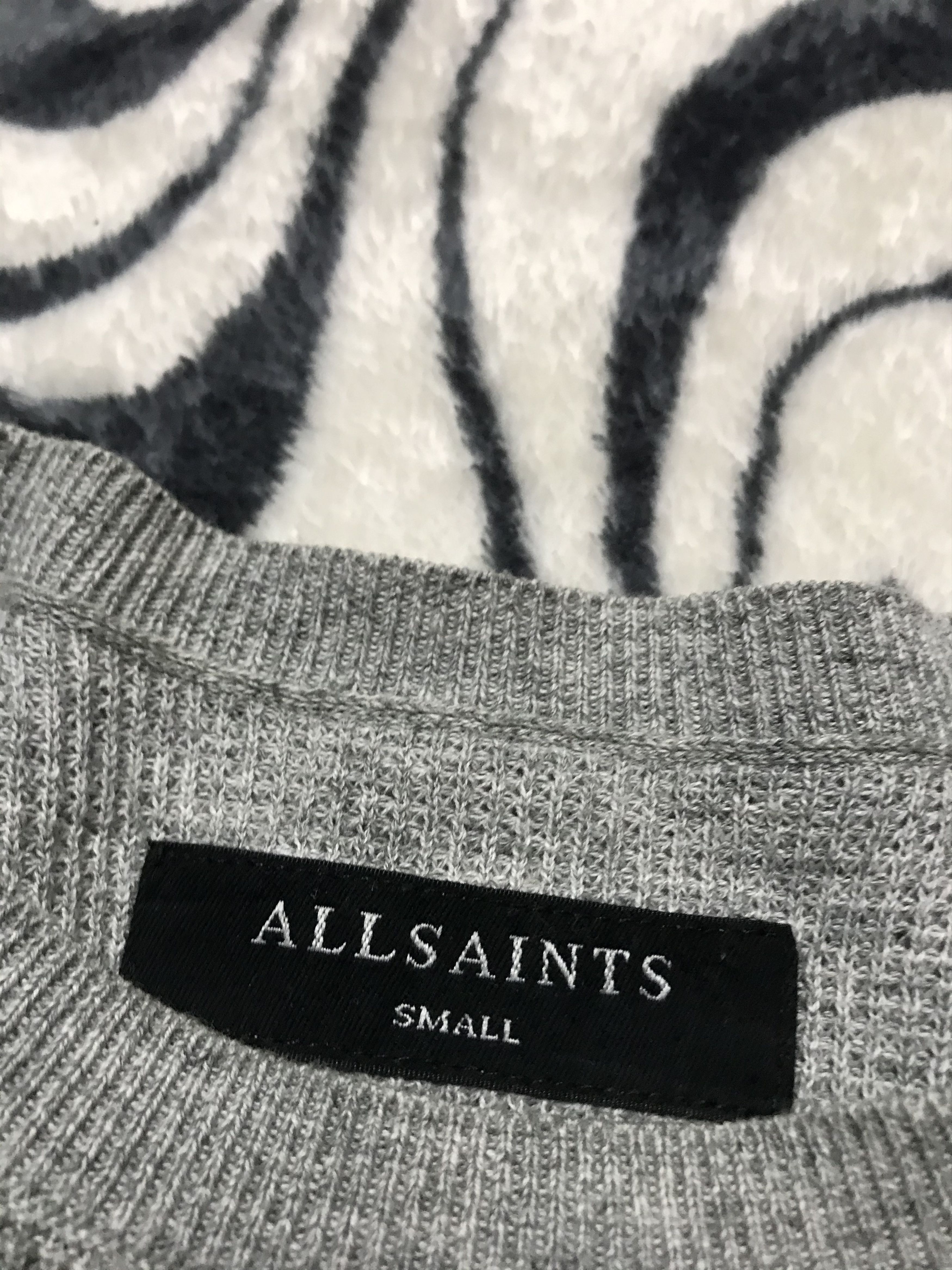 Allsaints Allsaints Mens Ribbed Crew Neck Sweater Size US S / EU 44-46 / 1 - 4 Thumbnail