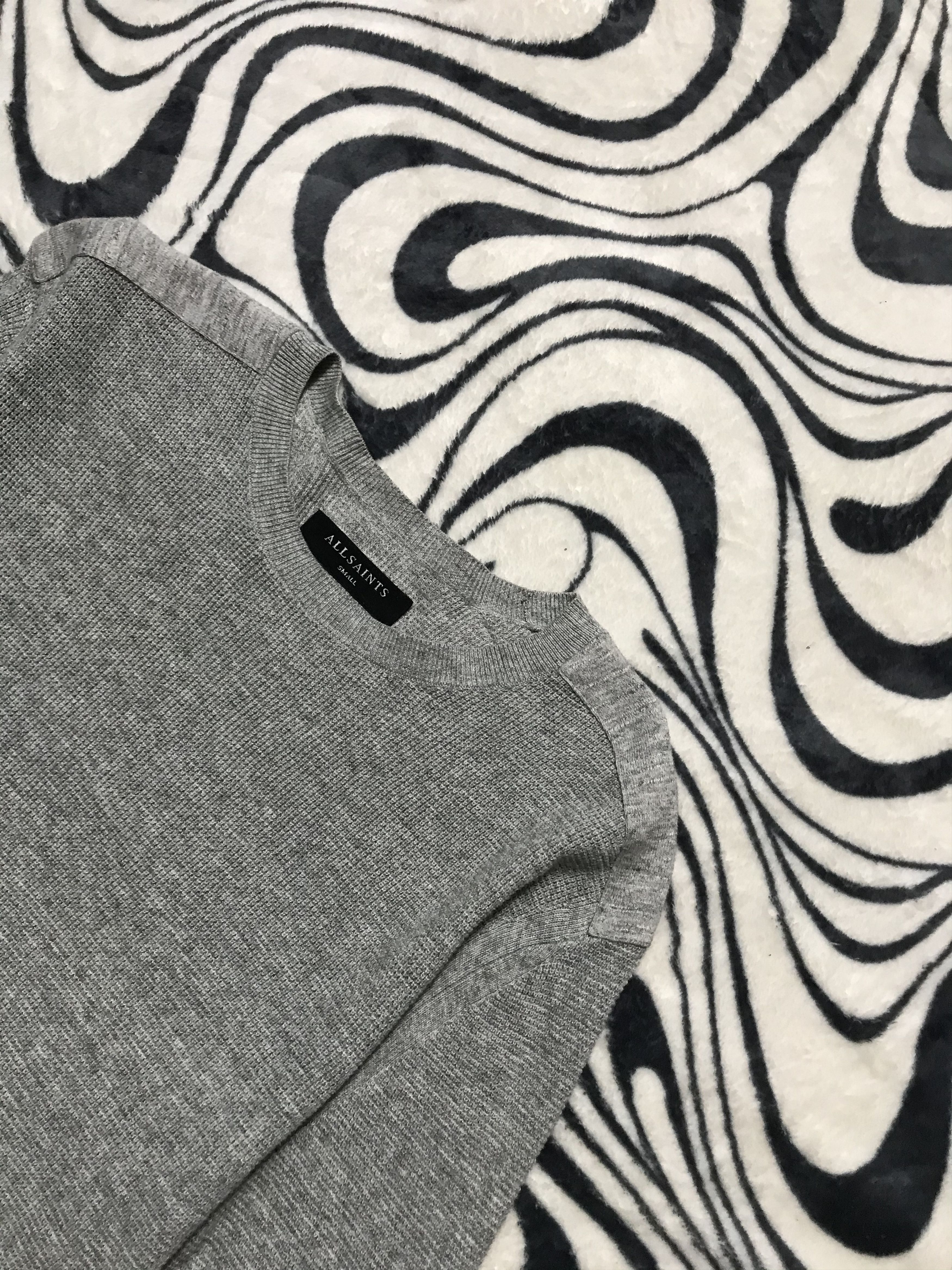Allsaints Allsaints Mens Ribbed Crew Neck Sweater Size US S / EU 44-46 / 1 - 2 Thumbnail