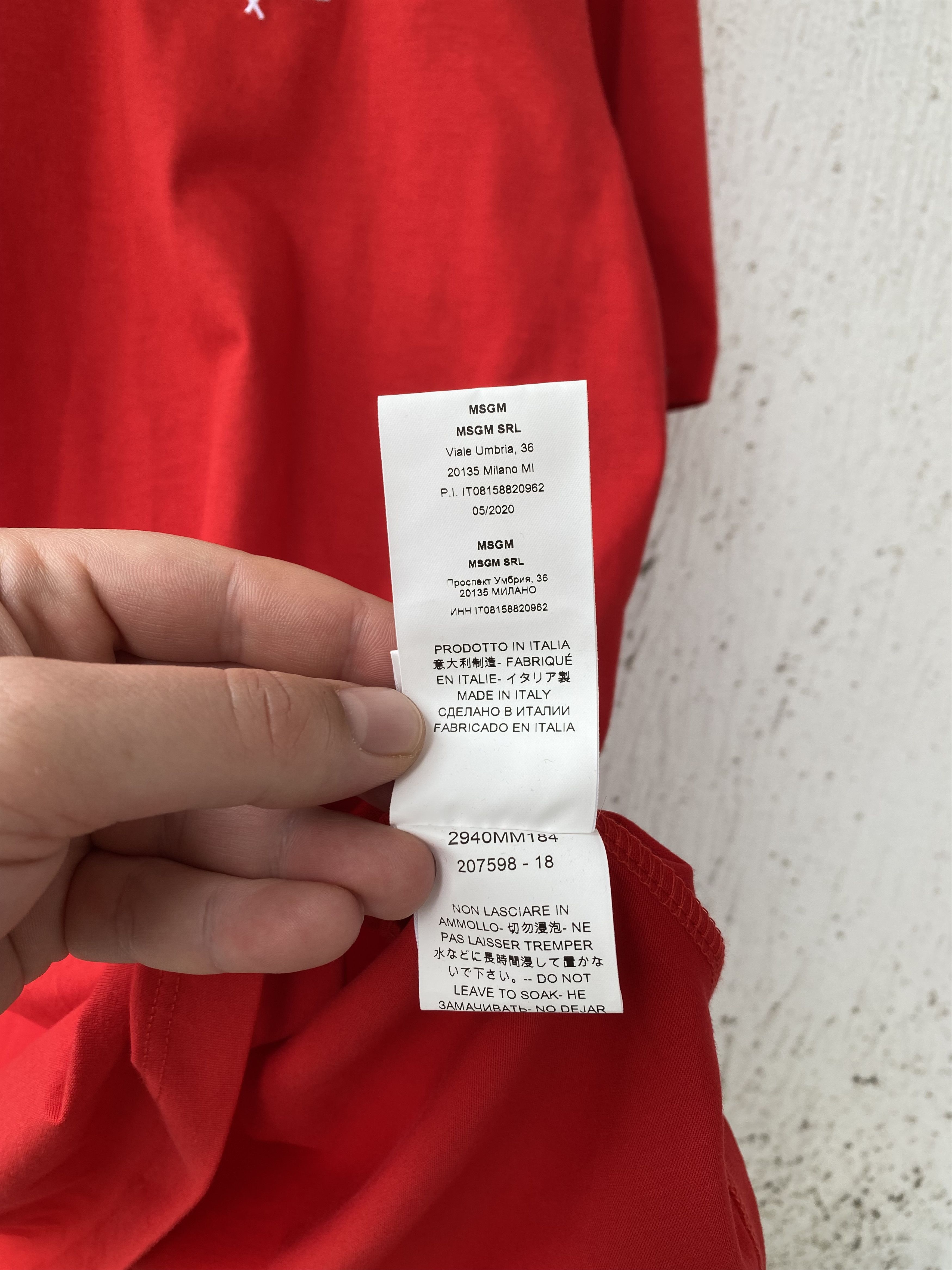 MSGM BNWT red dreamer tee Size US XL / EU 56 / 4 - 6 Thumbnail
