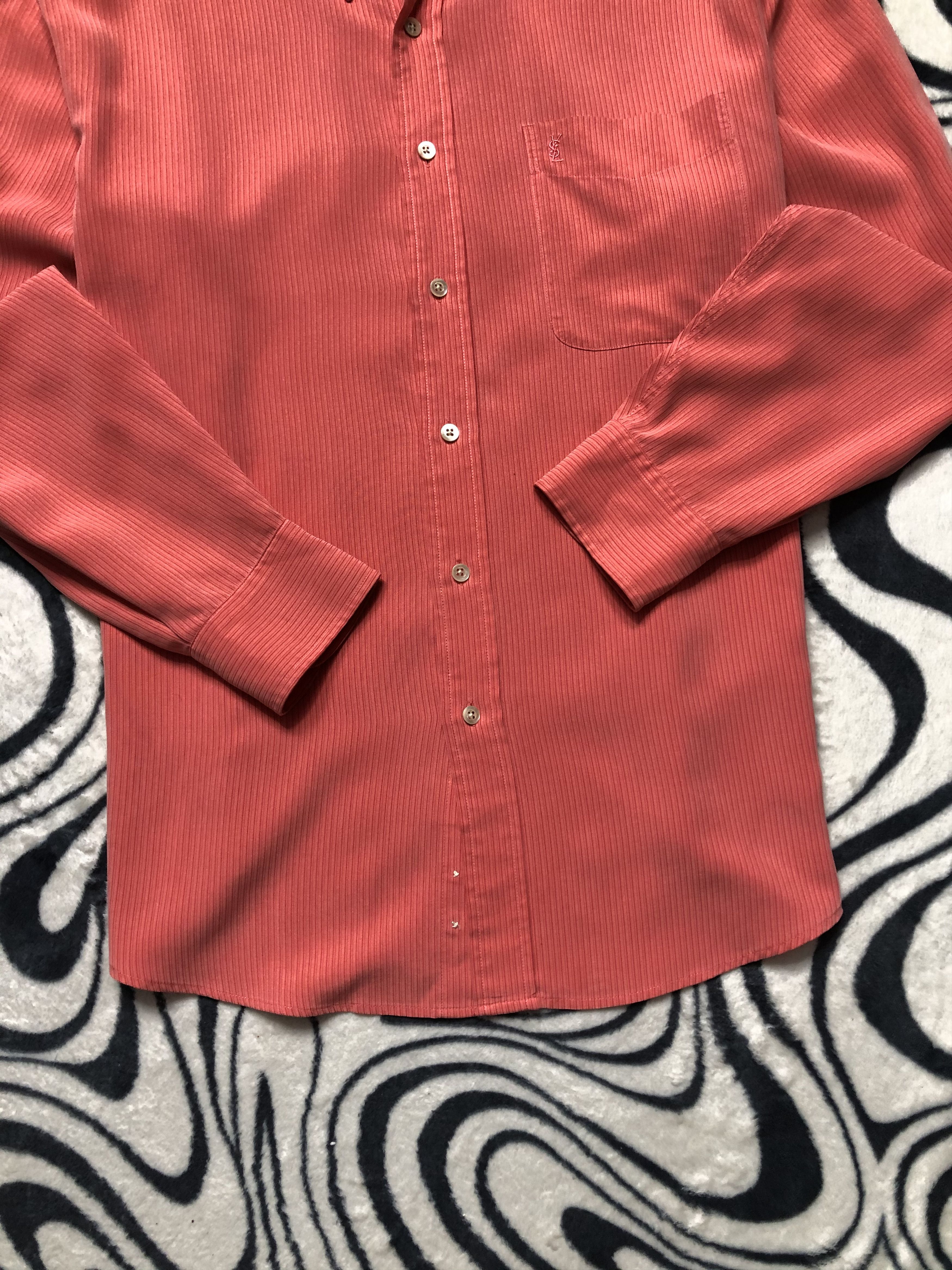 Yves Saint Laurent Yves Saint Laurent YSL Mens Long Sleeve Shirt Size US L / EU 52-54 / 3 - 3 Thumbnail