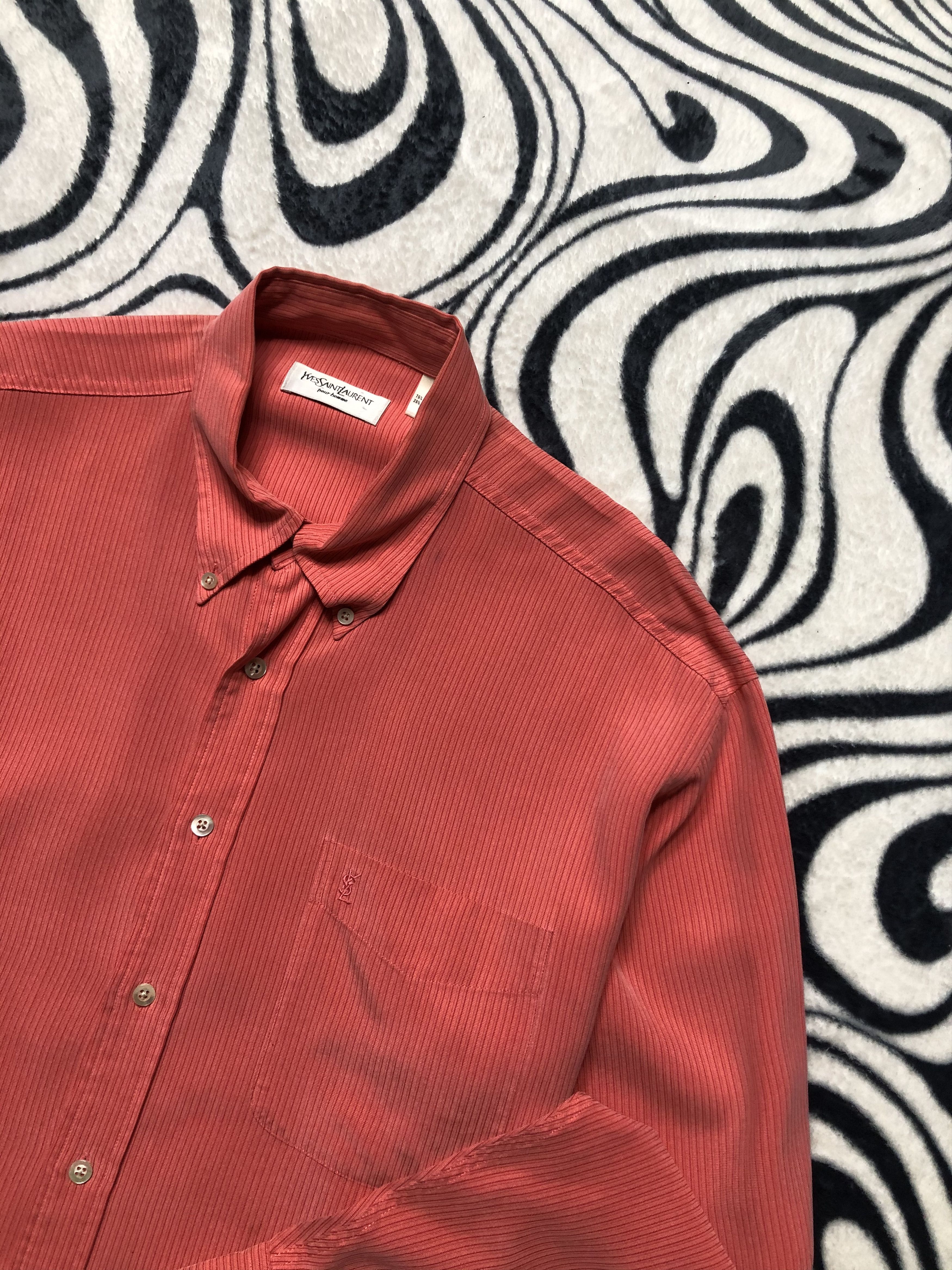 Yves Saint Laurent Yves Saint Laurent YSL Mens Long Sleeve Shirt Size US L / EU 52-54 / 3 - 2 Thumbnail