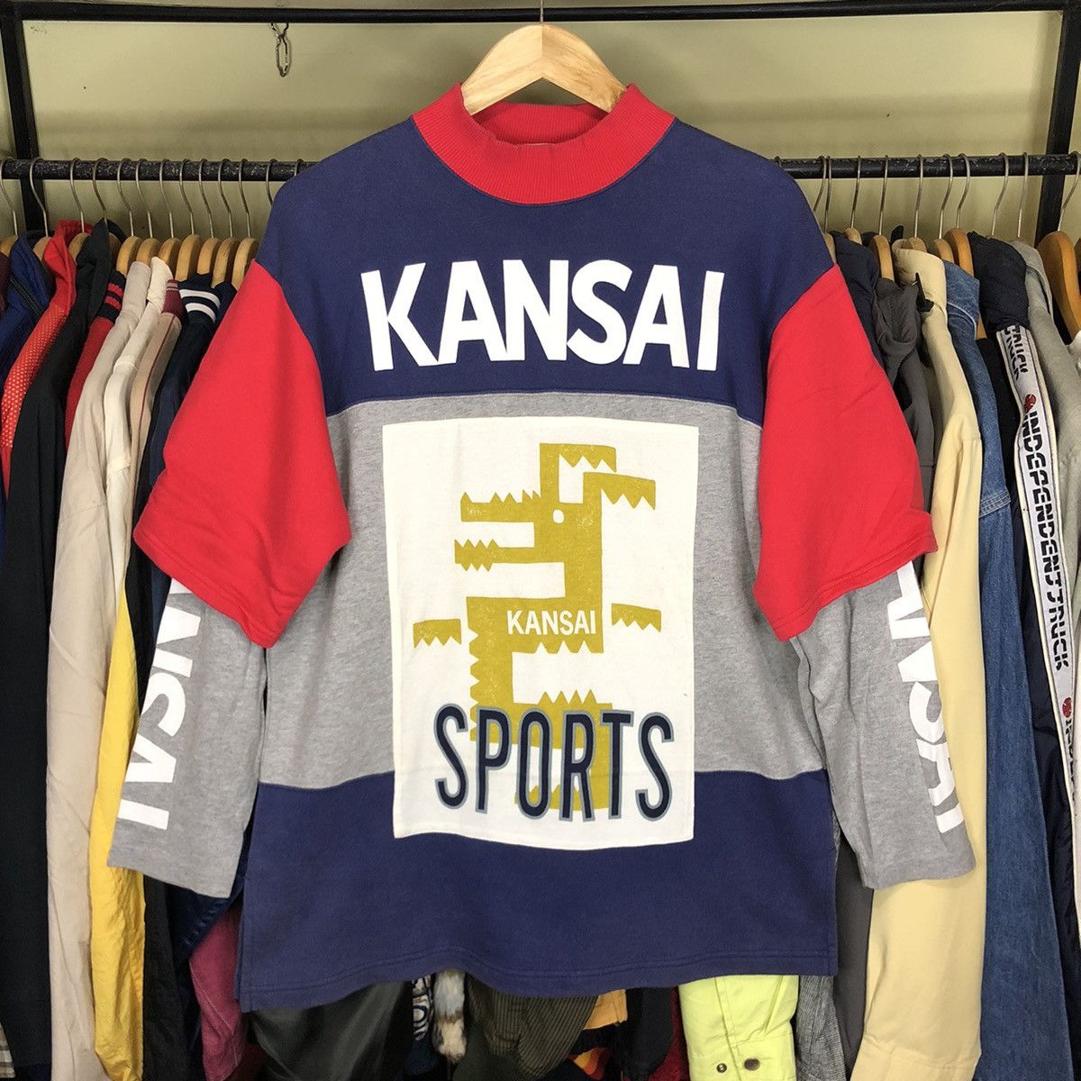 Japanese Brand × Kansai Yamamoto Vintage Kansai Sport Yamamoto Big Logo Spell Out Size US M / EU 48-50 / 2 - 1 Thumbnail