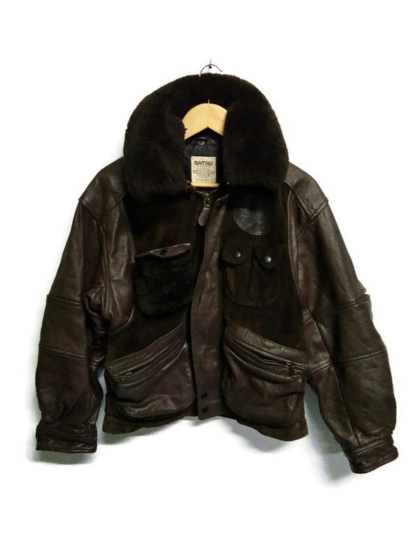 Japanese Brand Vintage Japanese Brand BA-TSU Leather Jacket Size US L / EU 52-54 / 3 - 1 Preview