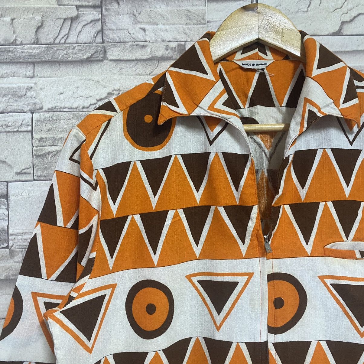 Vintage Vintage 50s Keone of Hawai Zip up shirt Abstract Size US M / EU 48-50 / 2 - 4 Thumbnail
