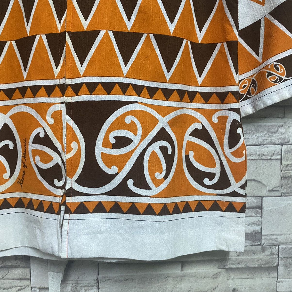 Vintage Vintage 50s Keone of Hawai Zip up shirt Abstract Size US M / EU 48-50 / 2 - 7 Thumbnail