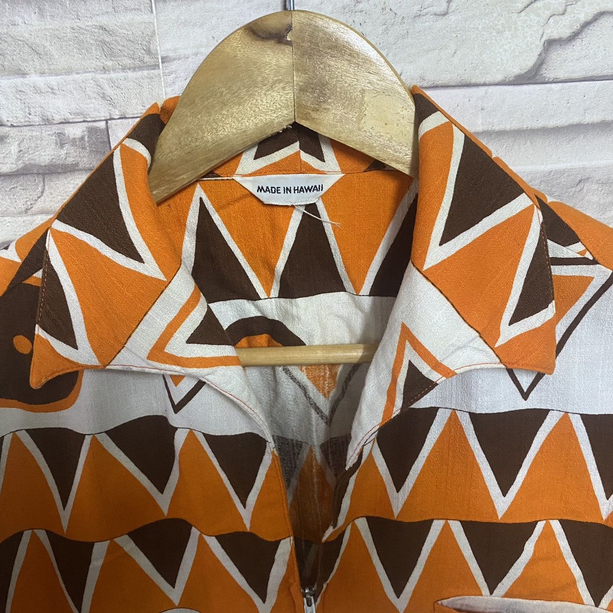 Vintage Vintage 50s Keone of Hawai Zip up shirt Abstract Size US M / EU 48-50 / 2 - 11 Thumbnail