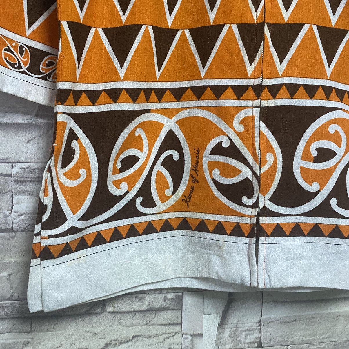 Vintage Vintage 50s Keone of Hawai Zip up shirt Abstract Size US M / EU 48-50 / 2 - 6 Thumbnail